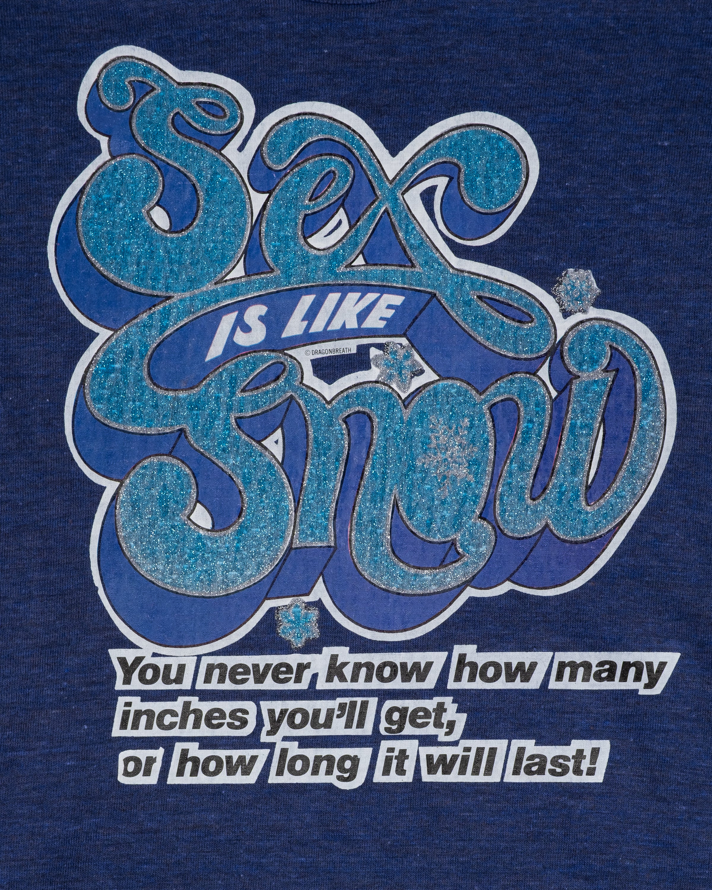 Vintage - Sex Is Like Snow Tee - S