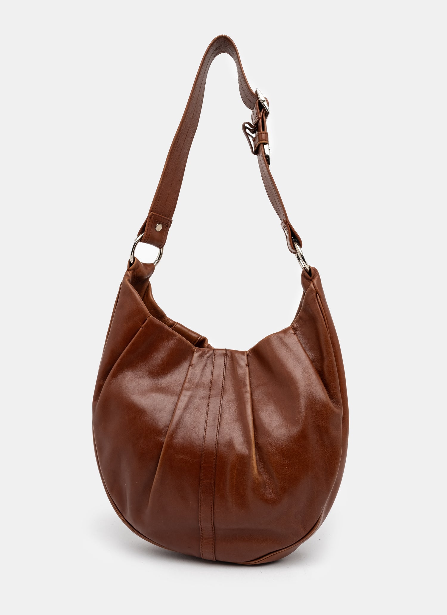 Yves Saint Laurent Rive Gauche  Pleated Hobo Bag - C. 2000s