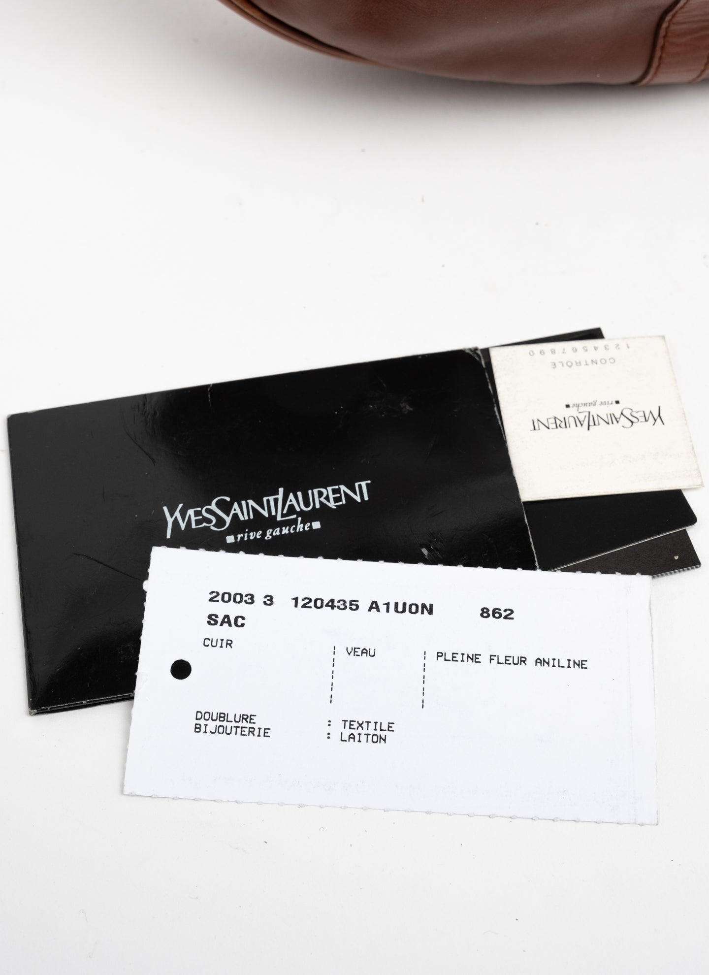 Yves Saint Laurent Rive Gauche  Pleated Hobo Bag - C. 2000s