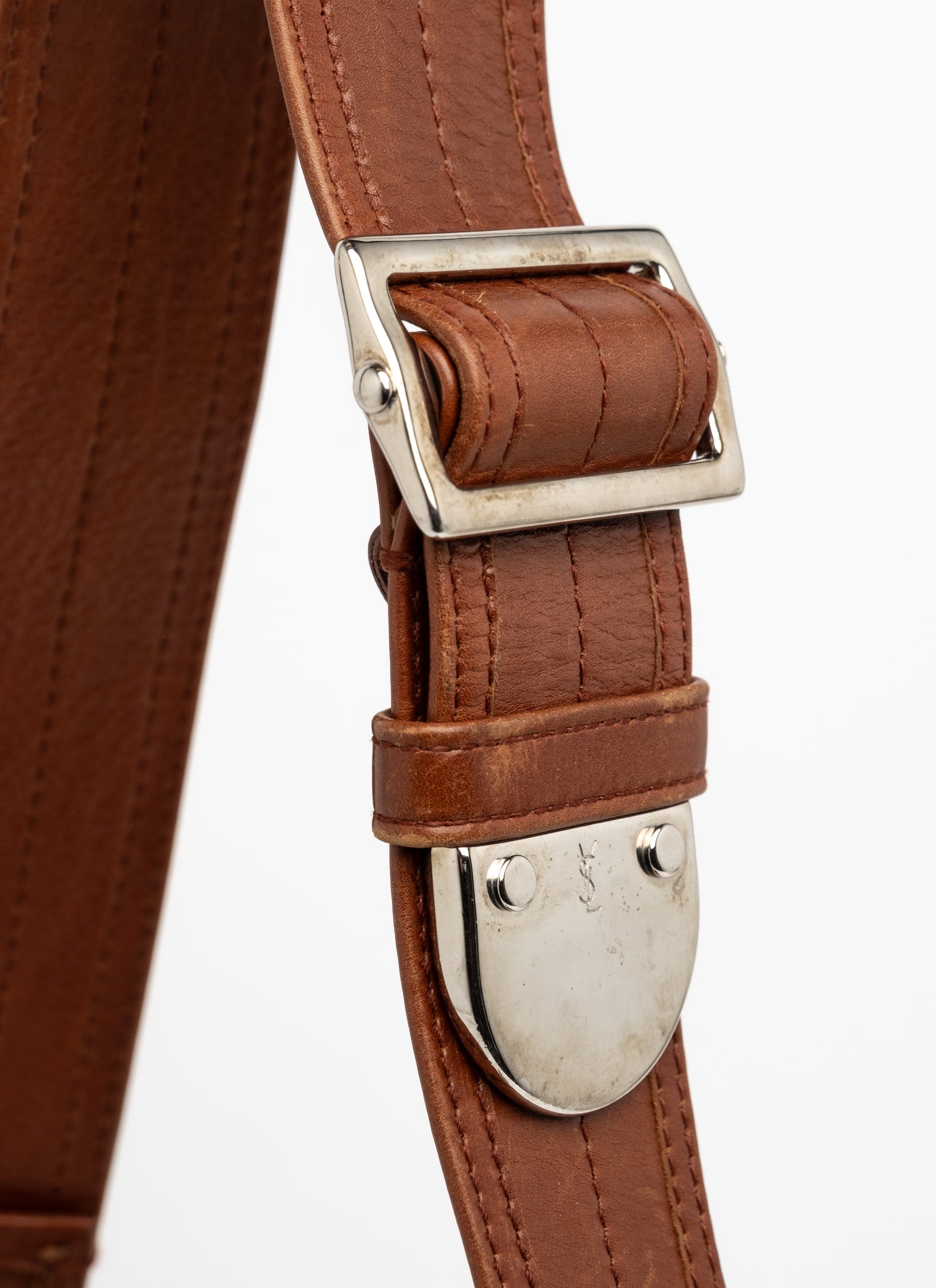 Yves Saint Laurent Rive Gauche  Pleated Hobo Bag - C. 2000s