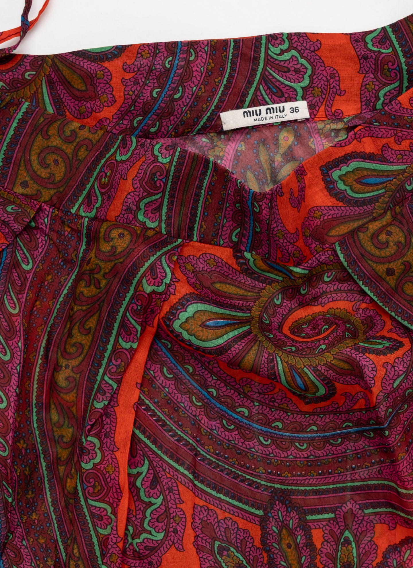 Miu Miu Paisley Silk Skirt - A/W 2005
