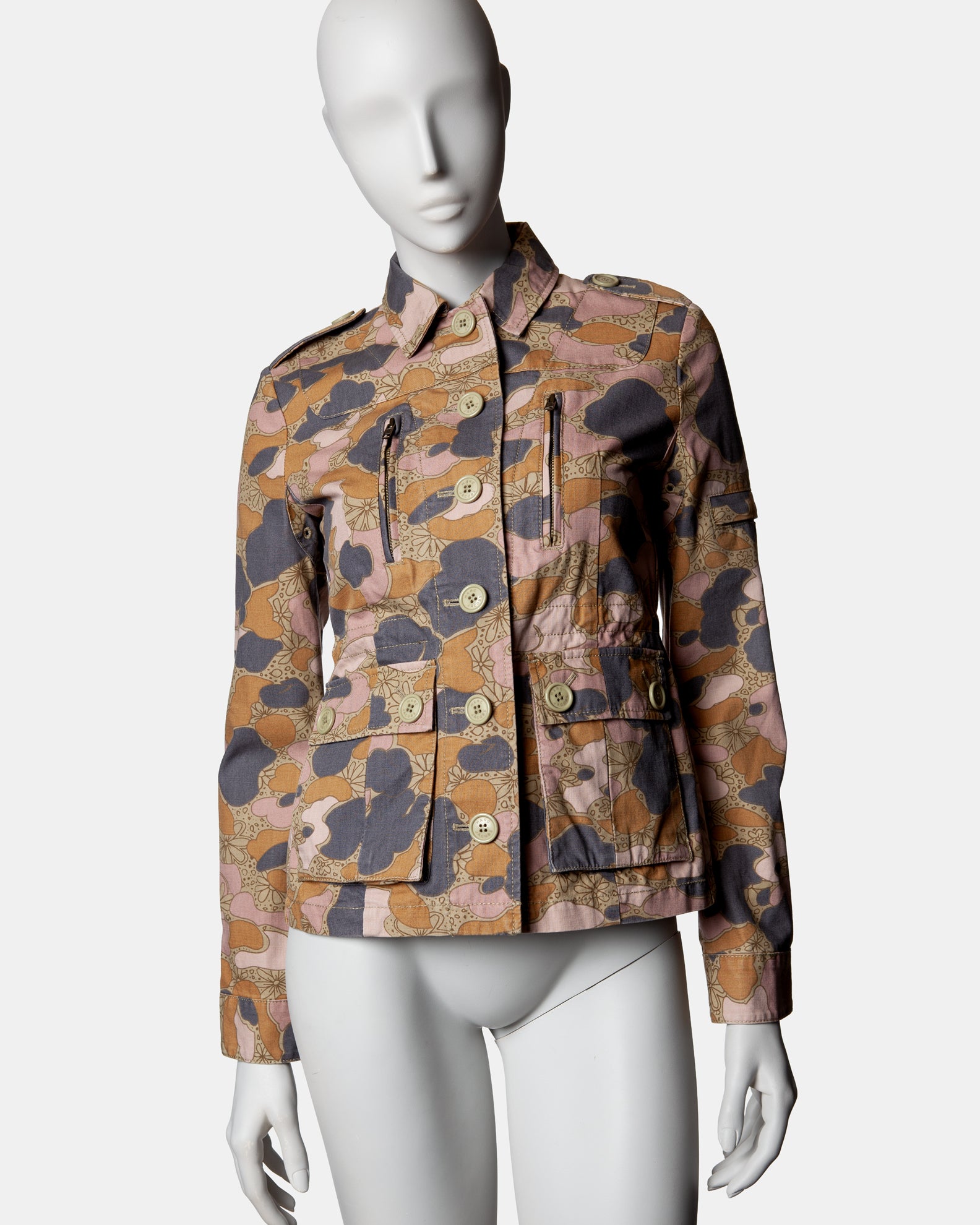 Marc Jacobs Floral Camo Military Jacket - C. S/S 2003 - US 4