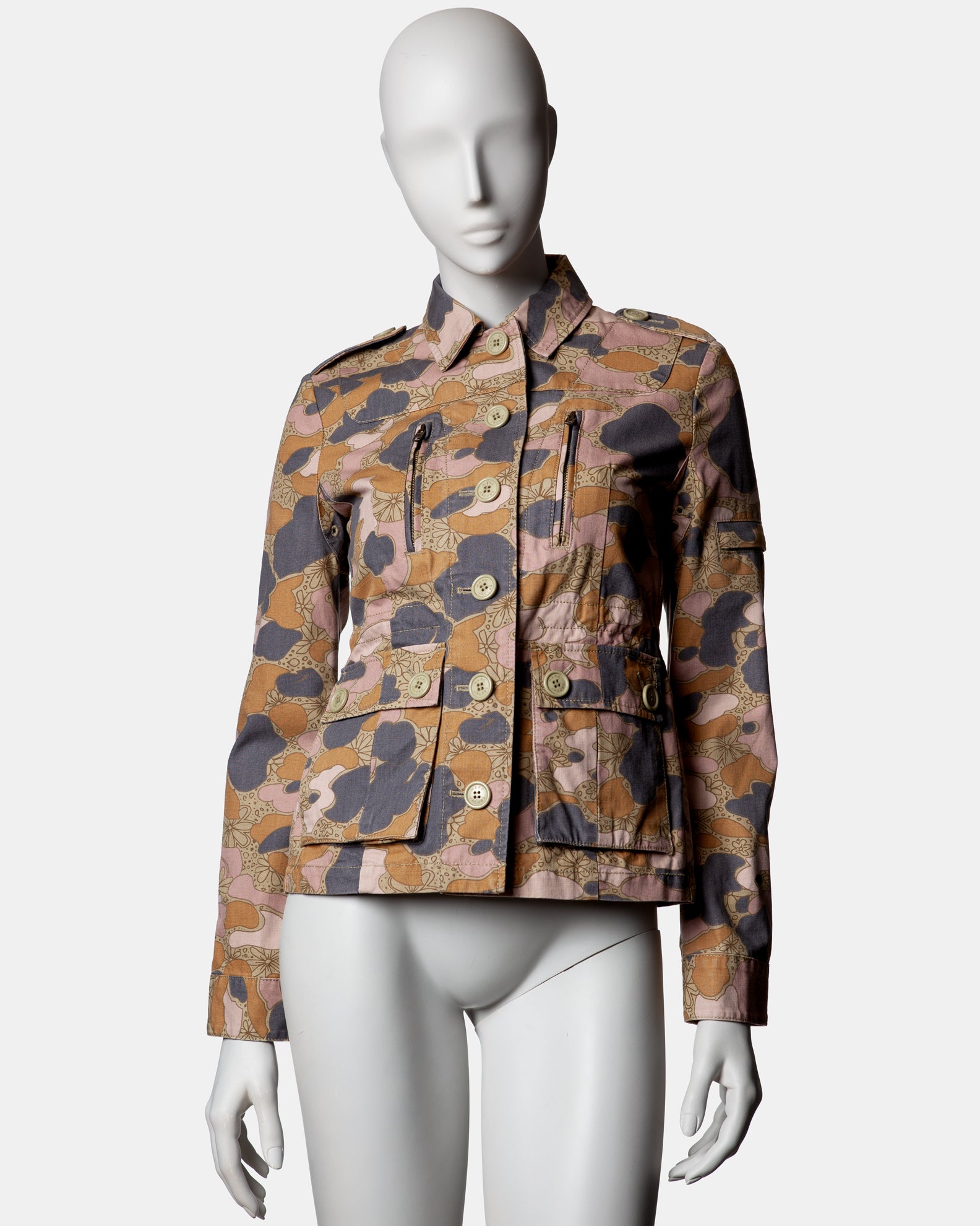 Marc Jacobs Floral Camo Military Jacket - C. S/S 2003 - US 4