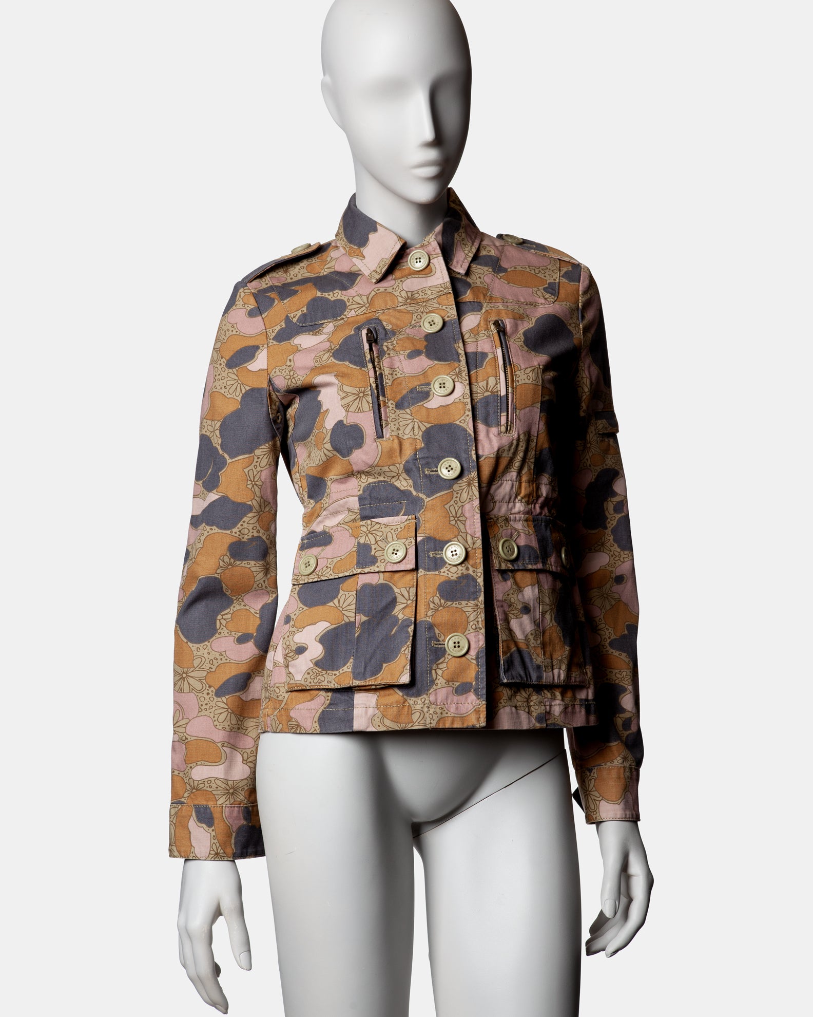 Marc Jacobs Floral Camo Military Jacket - C. S/S 2003 - US 4