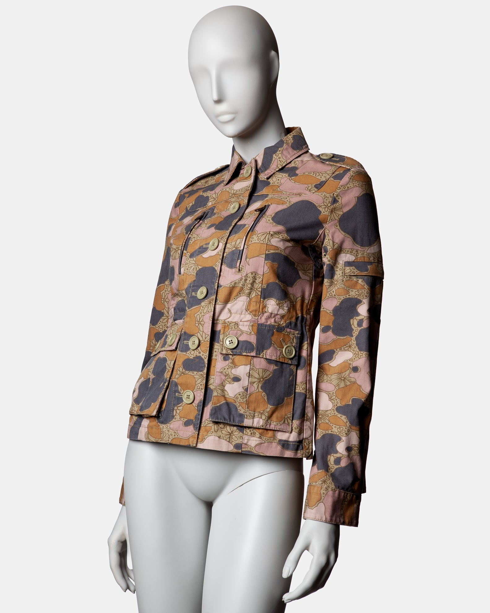 Marc Jacobs Floral Camo Military Jacket - C. S/S 2003 - US 4