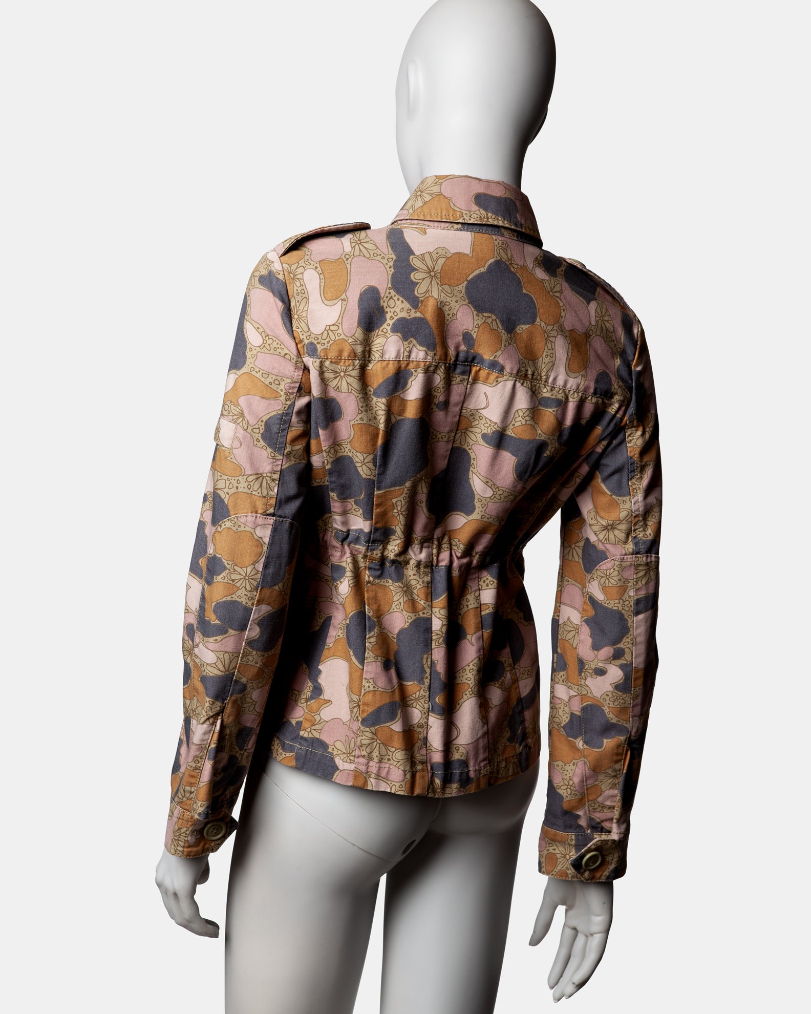 Marc Jacobs Floral Camo Military Jacket - C. S/S 2003 - US 4