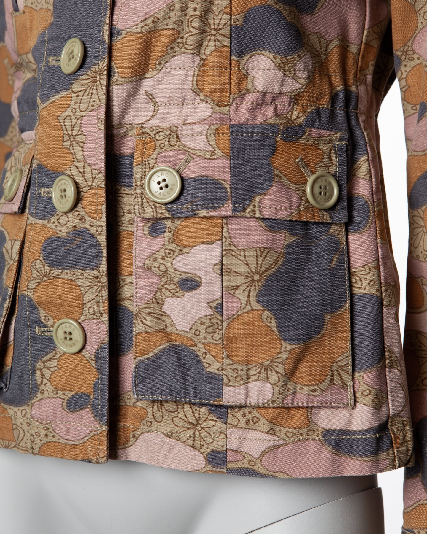 Marc Jacobs Floral Camo Military Jacket - C. S/S 2003 - US 4