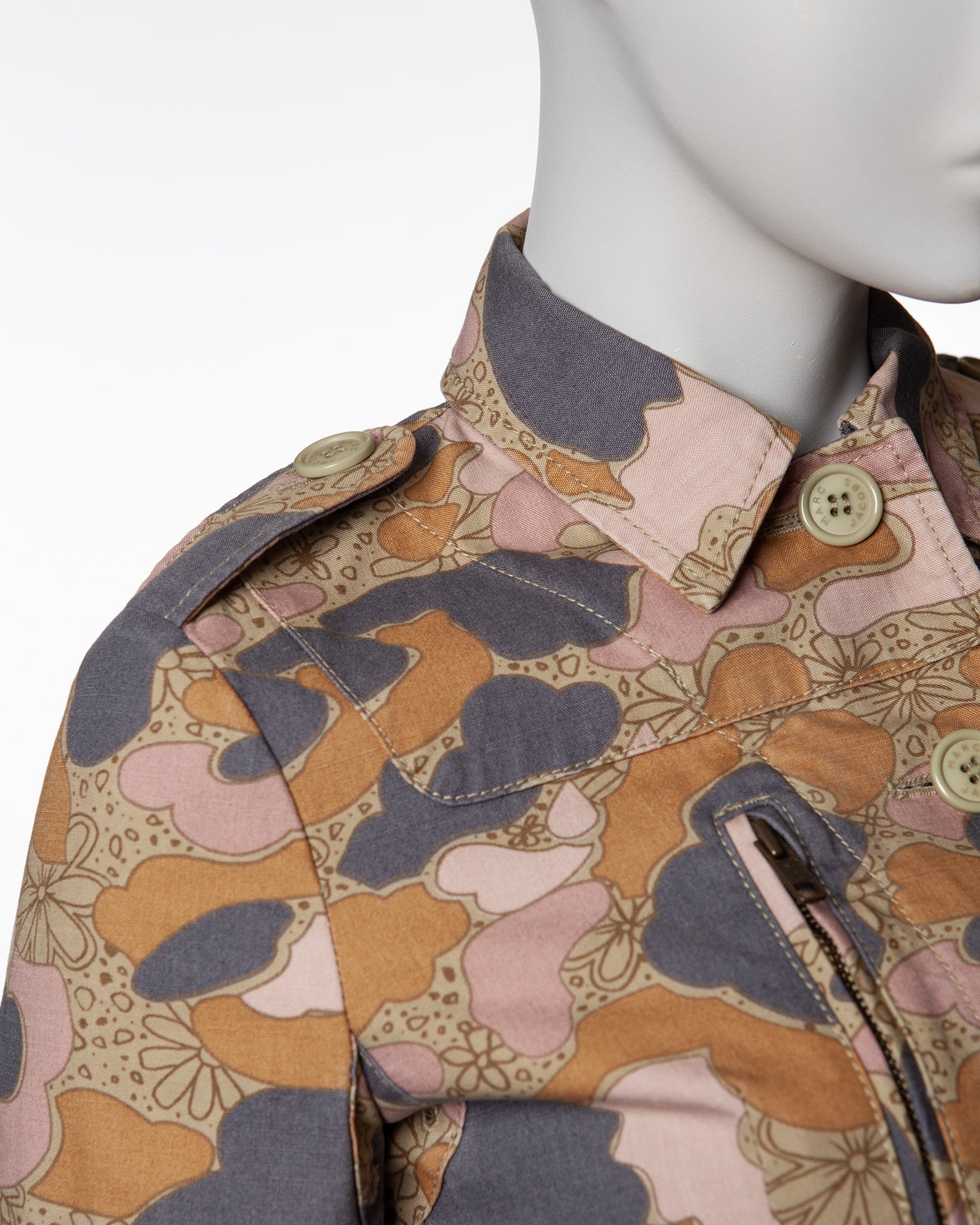 Marc Jacobs Floral Camo Military Jacket - C. S/S 2003 - US 4
