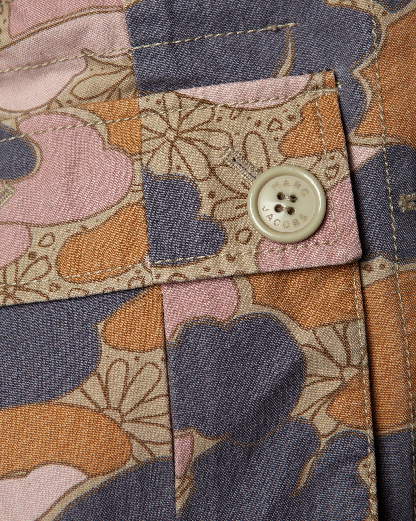 Marc Jacobs Floral Camo Military Jacket - C. S/S 2003 - US 4