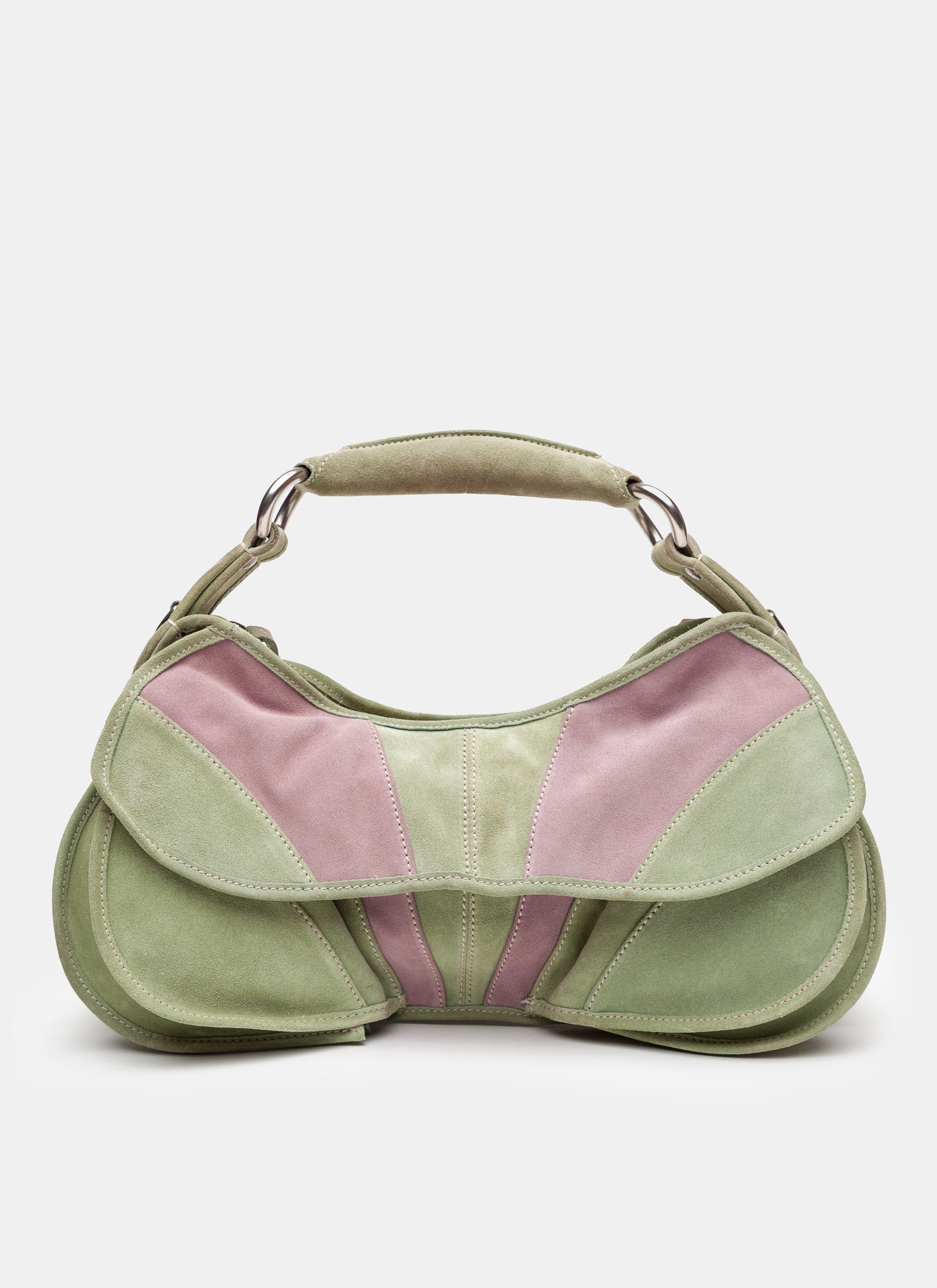 Costume National Sherbet Suede Butterfly Bag - S/S 2004