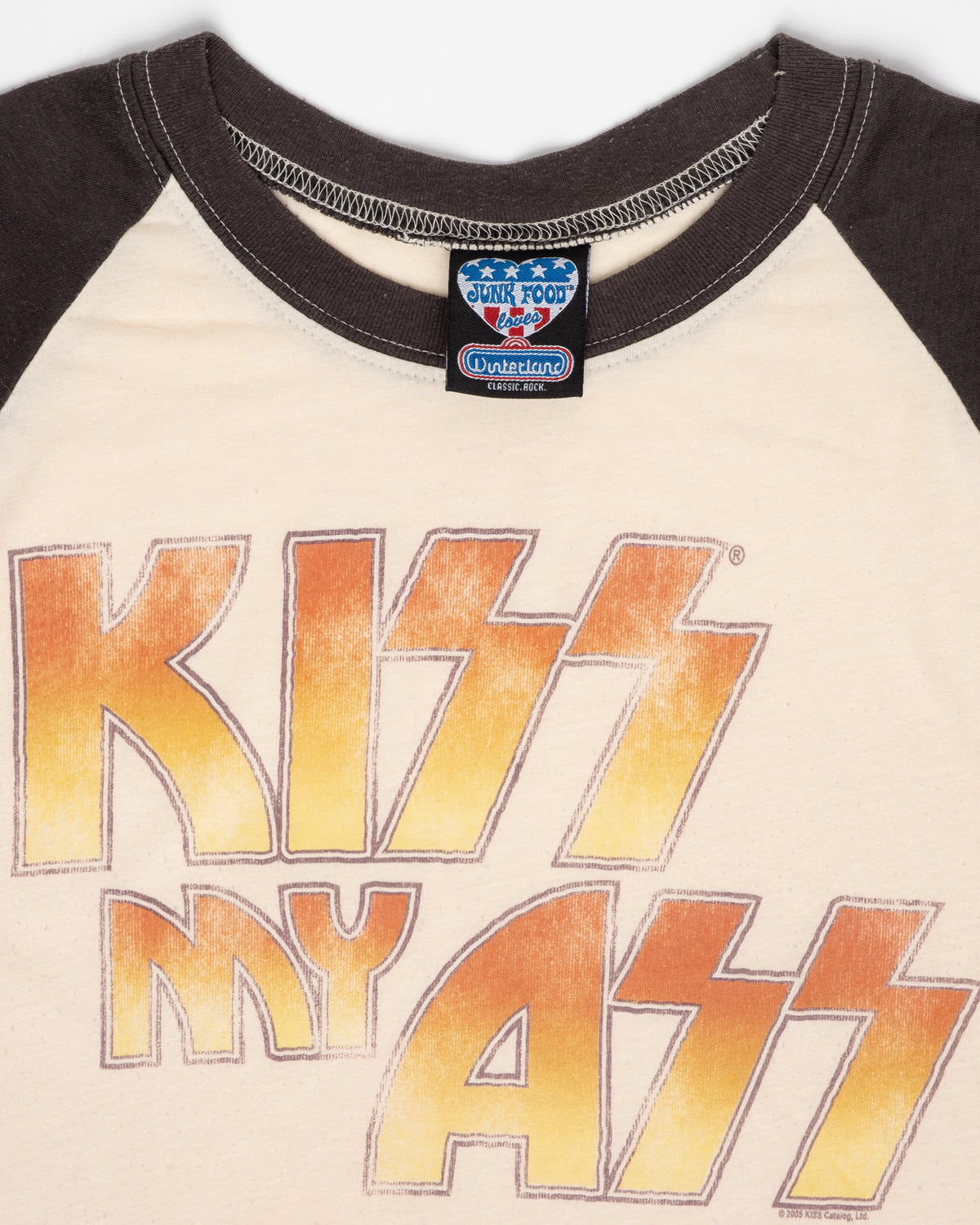 Junk Food - Kiss My Ass Raglan Tee - 2005 - S