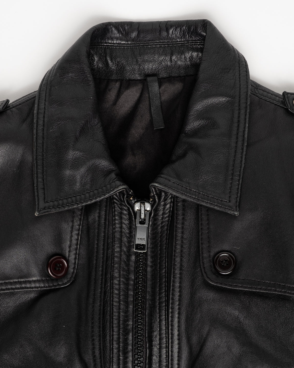 Vintage - Hedi Esque Aviator Leather Bomber Jacket