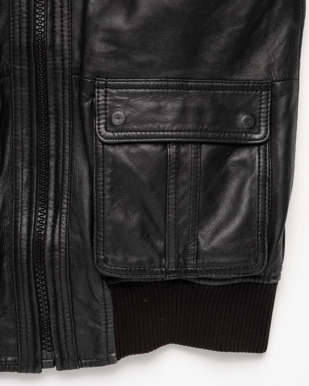 Vintage - Hedi Esque Aviator Leather Bomber Jacket