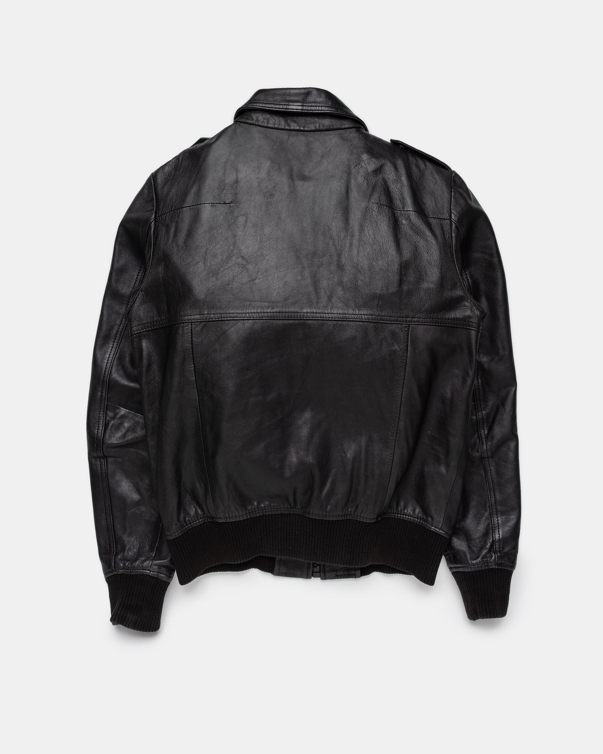 Vintage - Hedi Esque Aviator Leather Bomber Jacket
