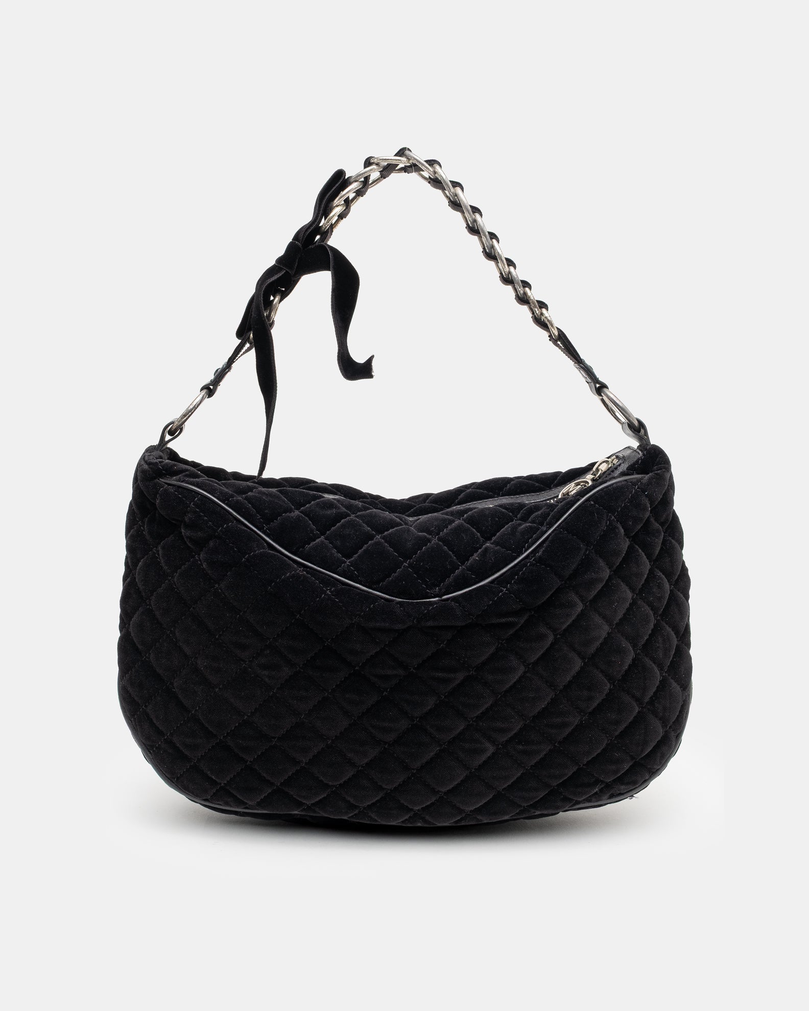 Marc Jacobs Washed Velvet Quilted Shoulder Bag - C. 2000s
