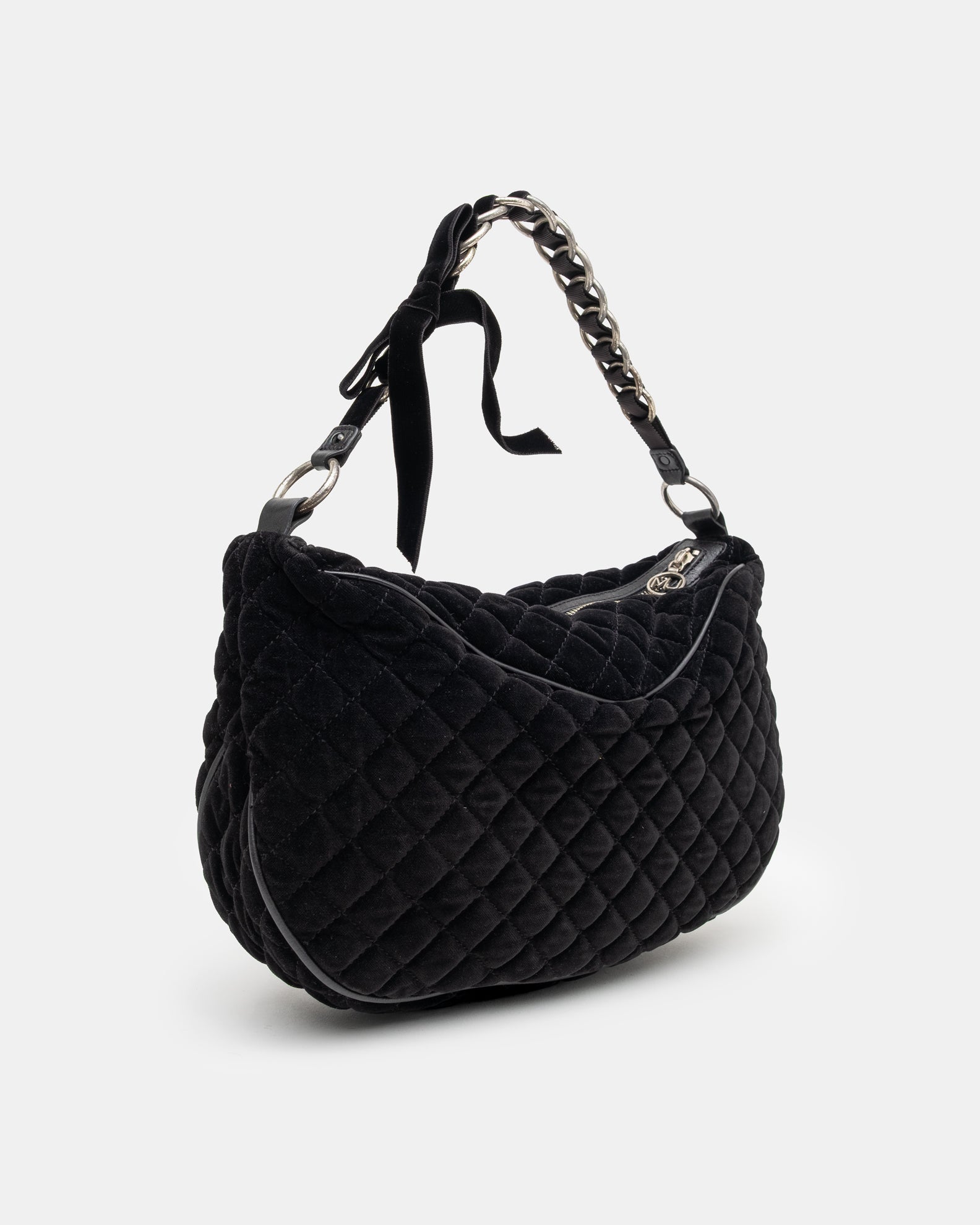 Marc Jacobs Washed Velvet Quilted Shoulder Bag - C. 2000s