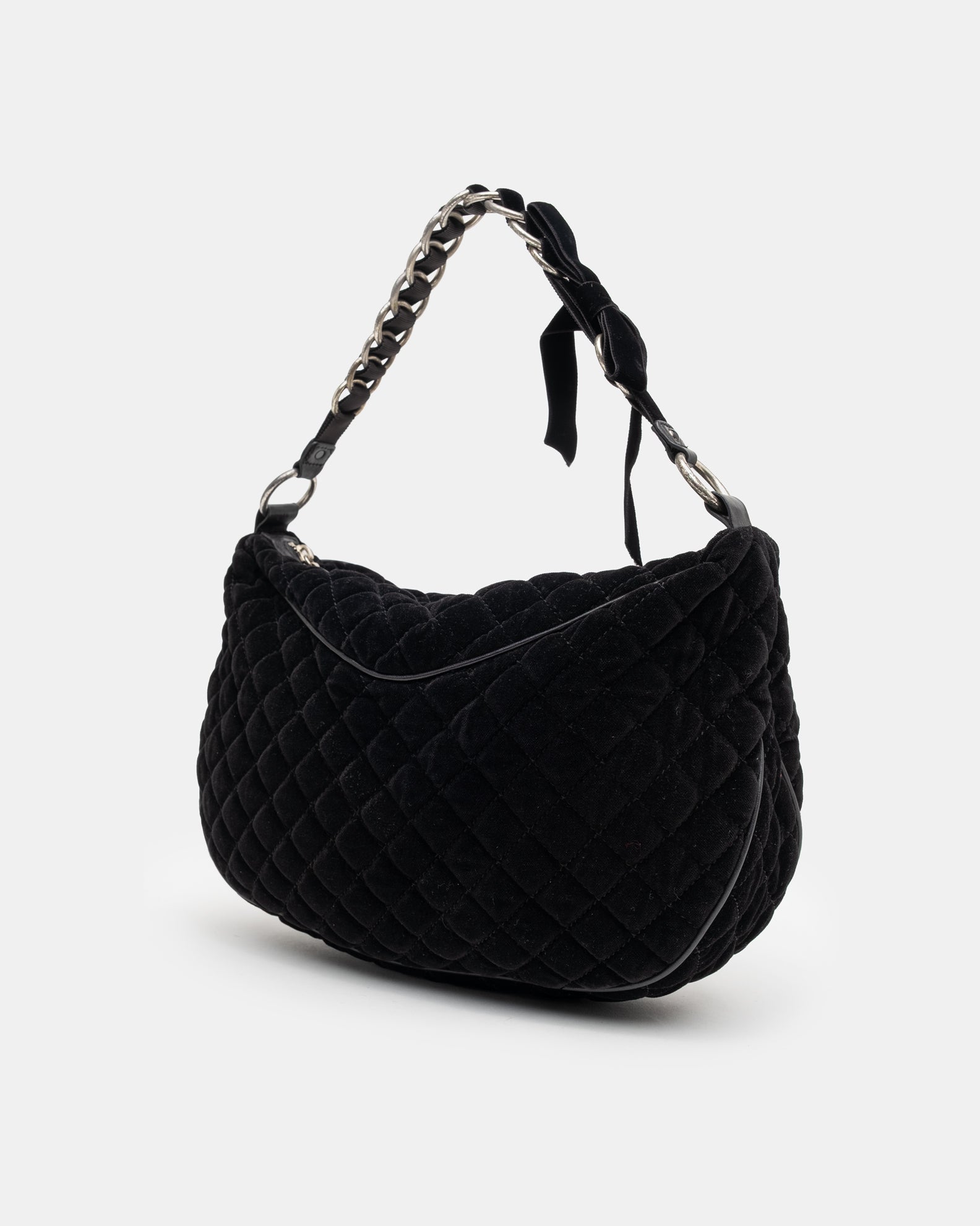 Marc Jacobs Washed Velvet Quilted Shoulder Bag - C. 2000s