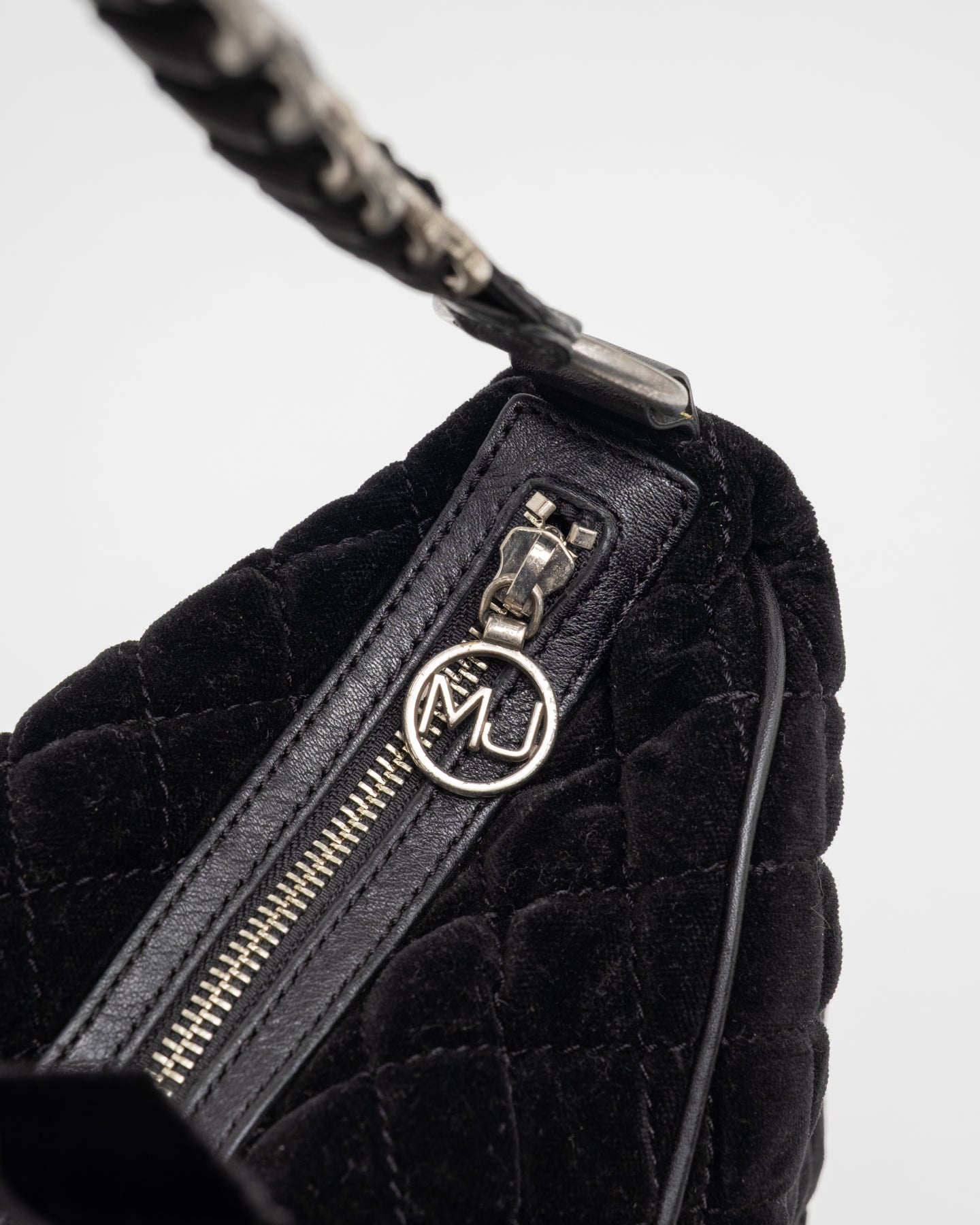 Marc Jacobs Washed Velvet Quilted Shoulder Bag - C. 2000s