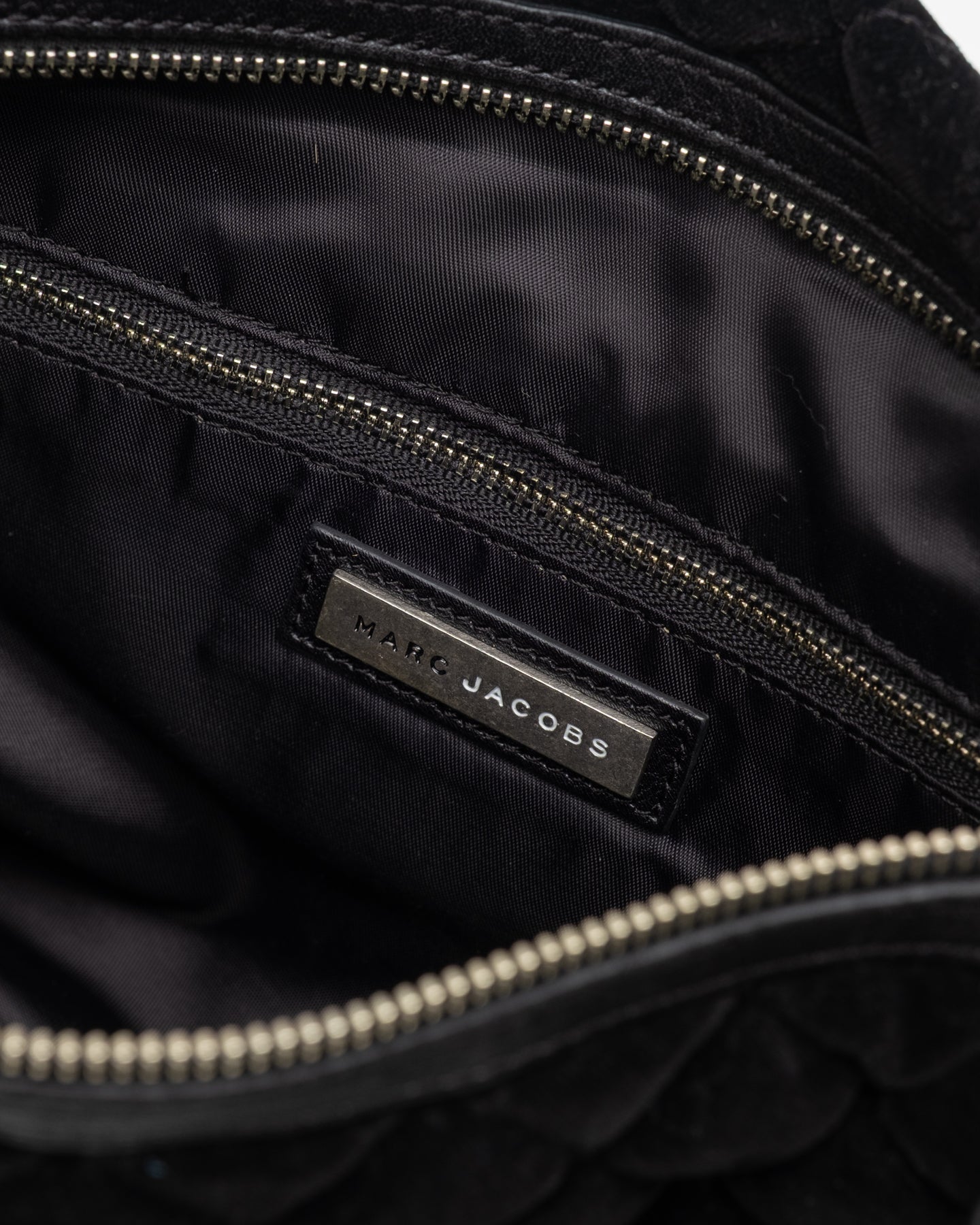 Marc Jacobs Washed Velvet Quilted Shoulder Bag - C. 2000s