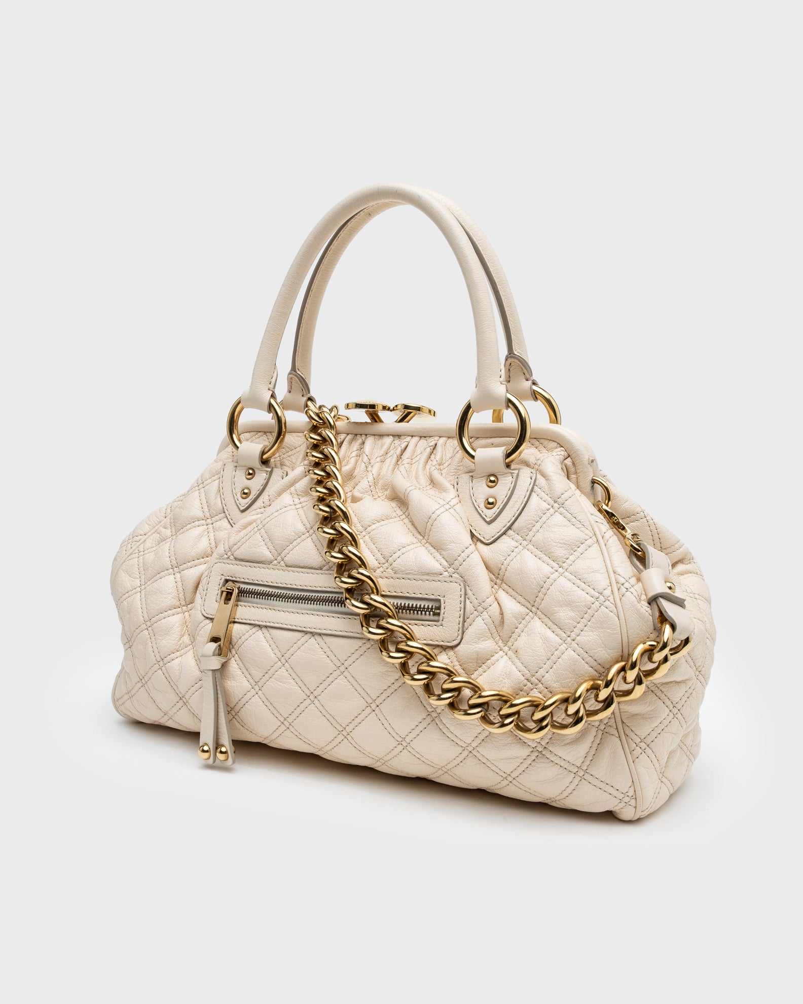 Marc Jacobs Quilted Stam Handbag - C. 2000s