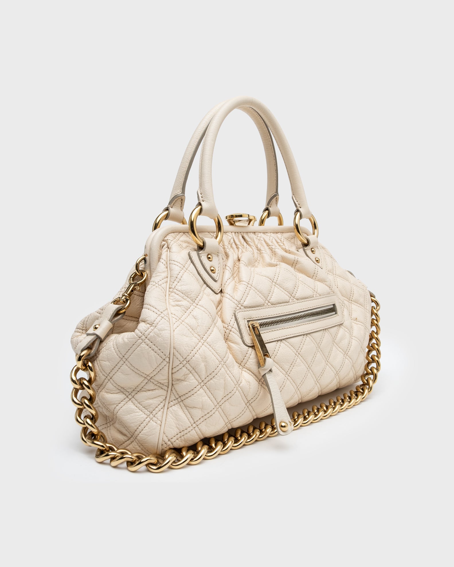 Marc Jacobs Quilted Stam Handbag - C. 2000s