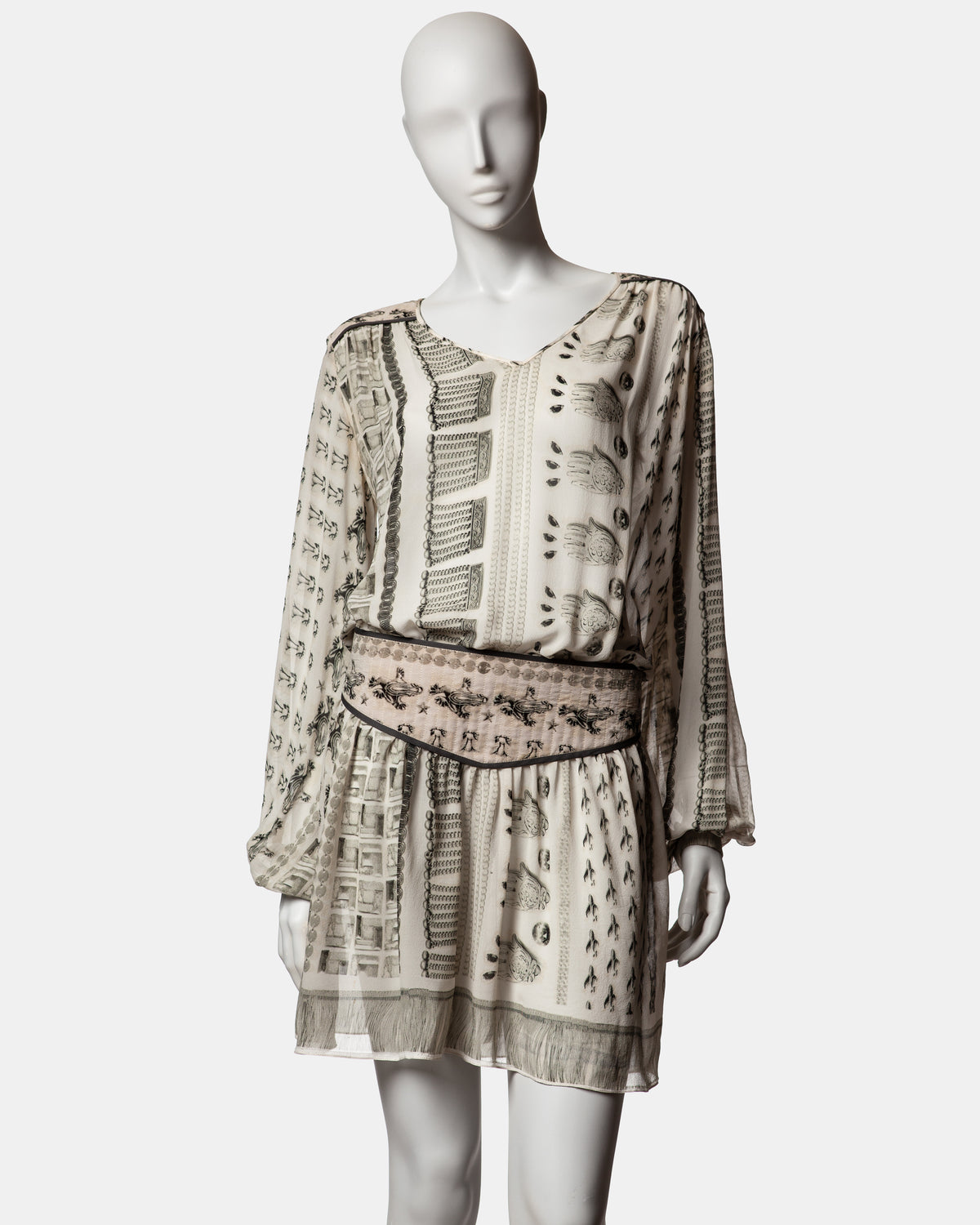 Emma Cook - Silk Amulet Dress - A/W 2002  - UK 10