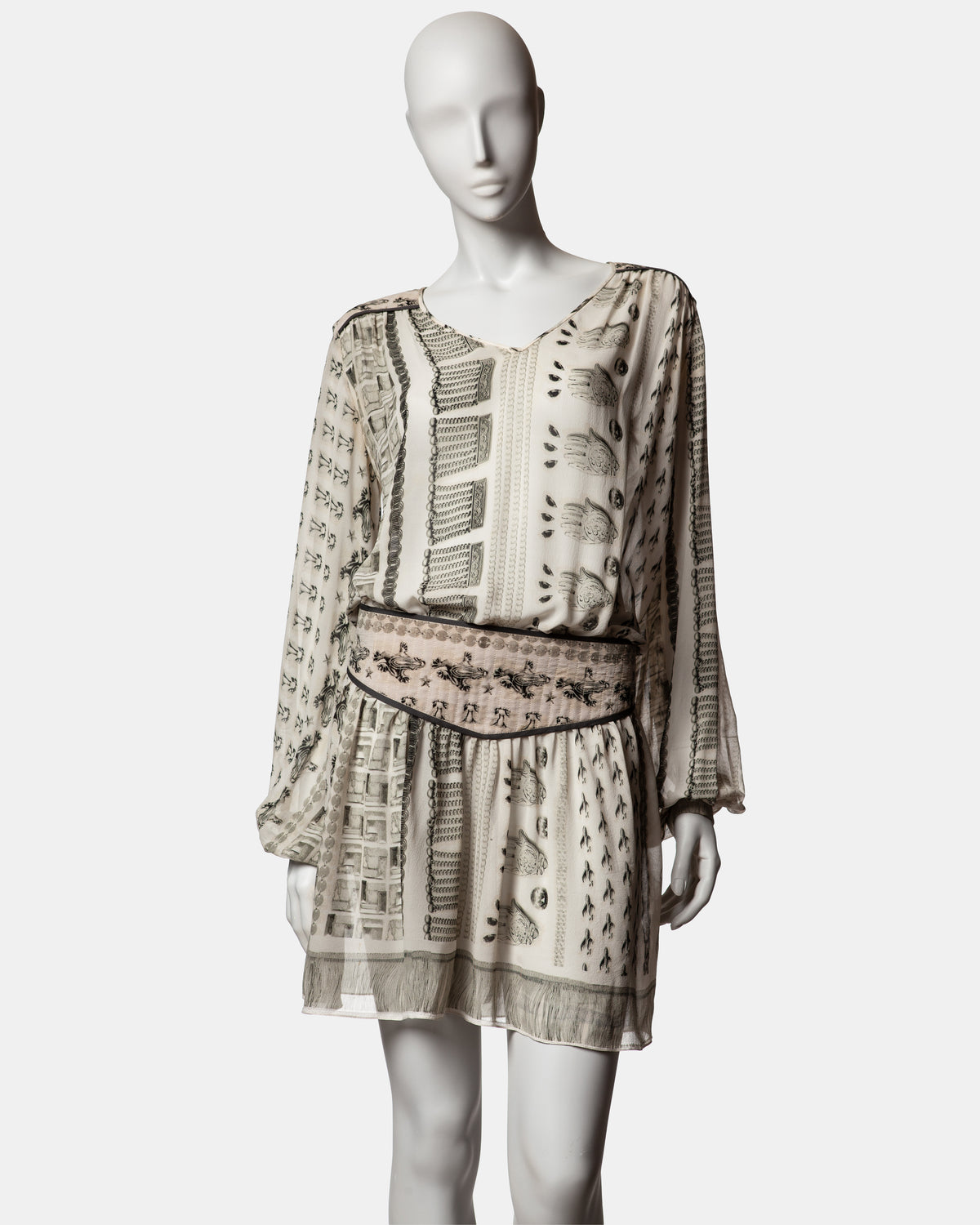 Emma Cook - Silk Amulet Dress - A/W 2002  - UK 10