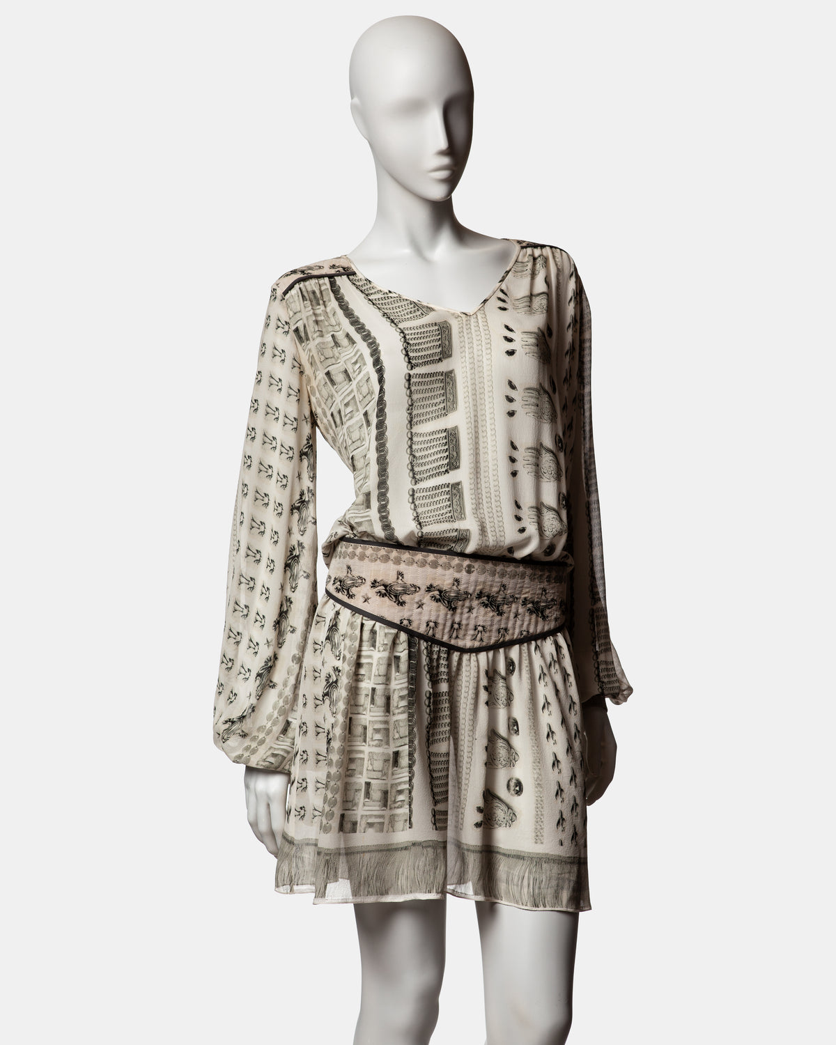 Emma Cook - Silk Amulet Dress - A/W 2002  - UK 10