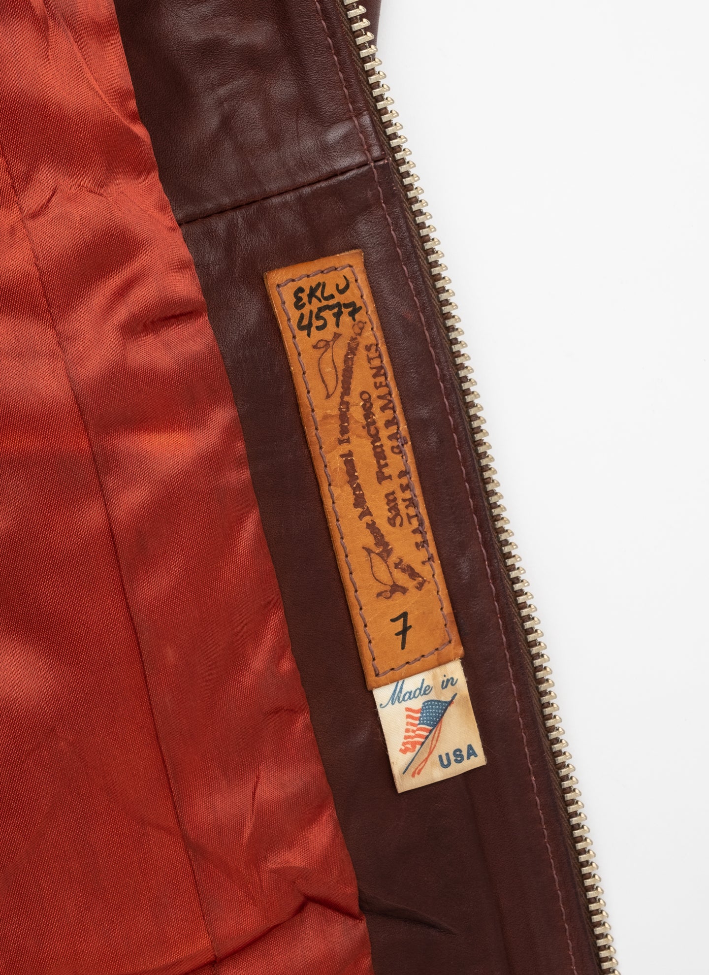 East West Musical Instruments 'Eklu' Leather Jacket - C. 1970s