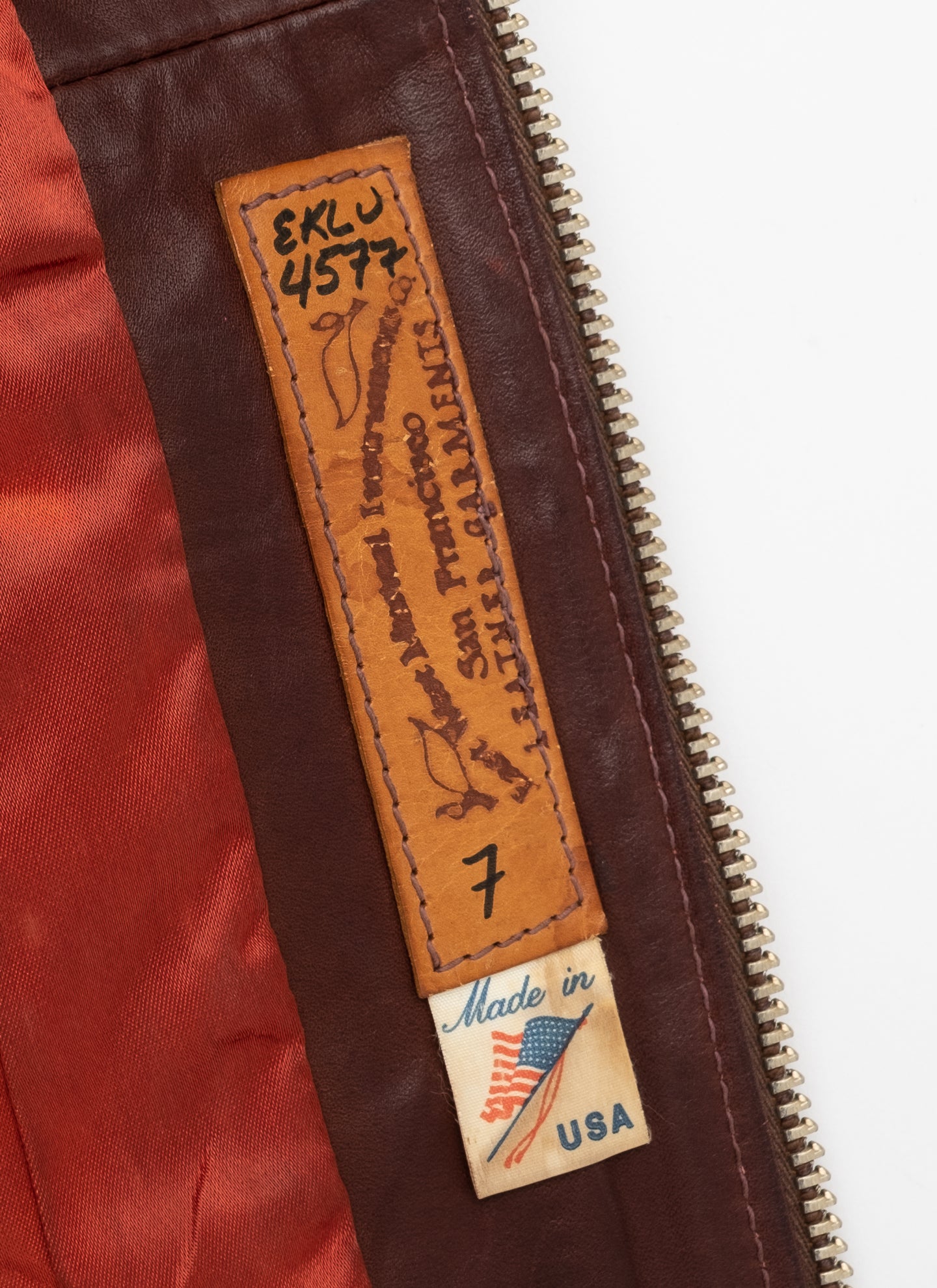 East West Musical Instruments 'Eklu' Leather Jacket - C. 1970s