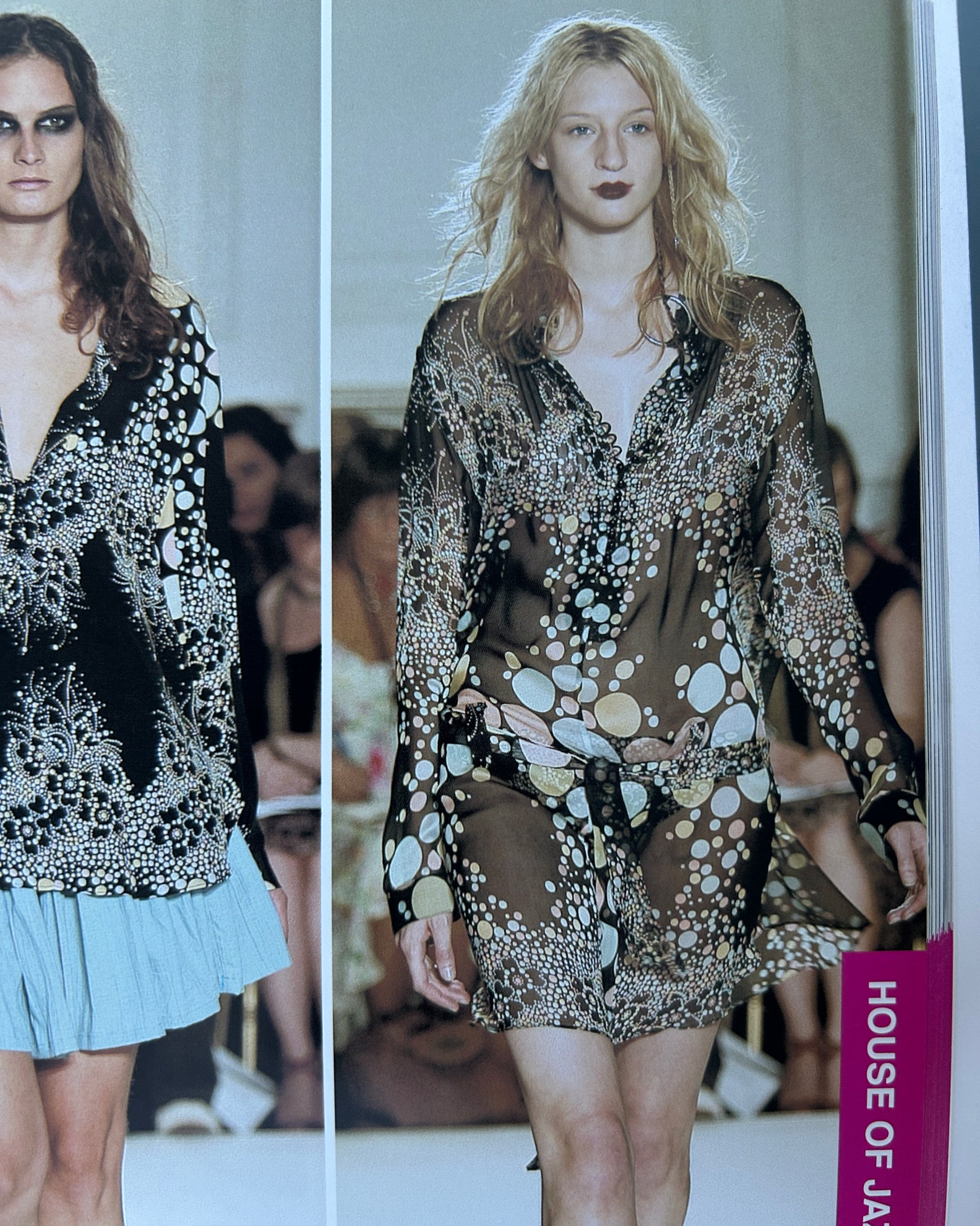 House Of Jazz Silk Mini Dress - UK 10 - S/S 2004