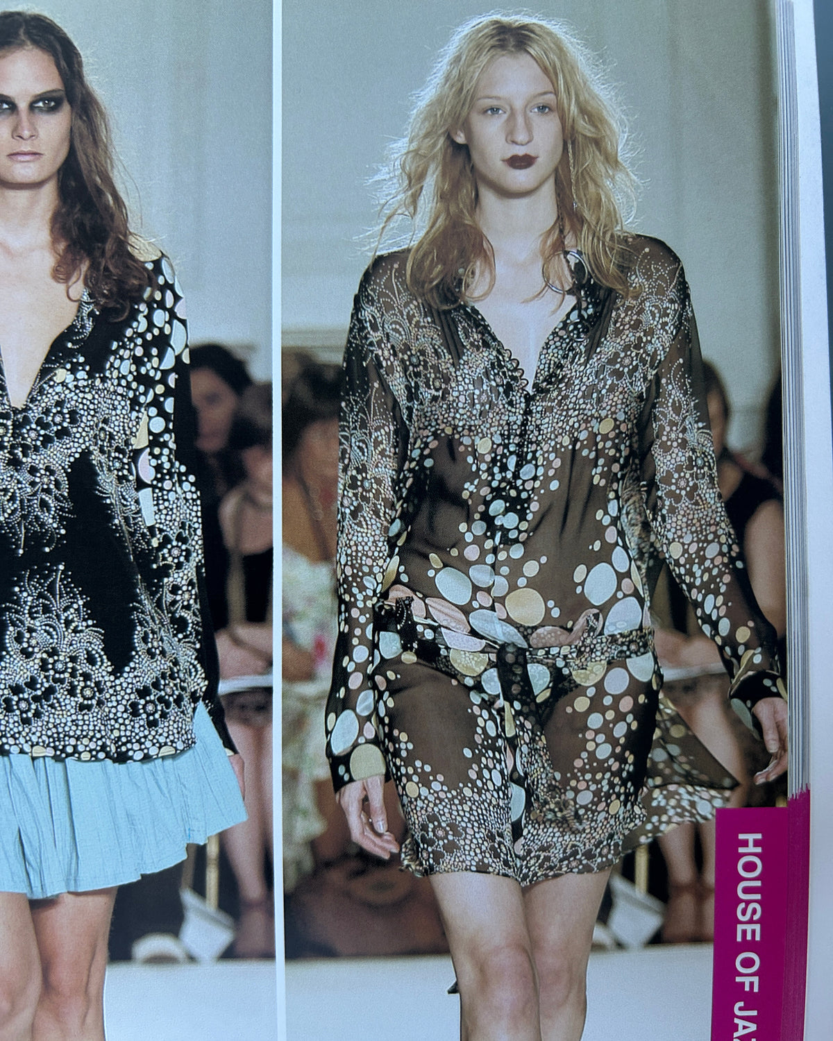House Of Jazz Silk Mini Dress - UK 10 - S/S 2004