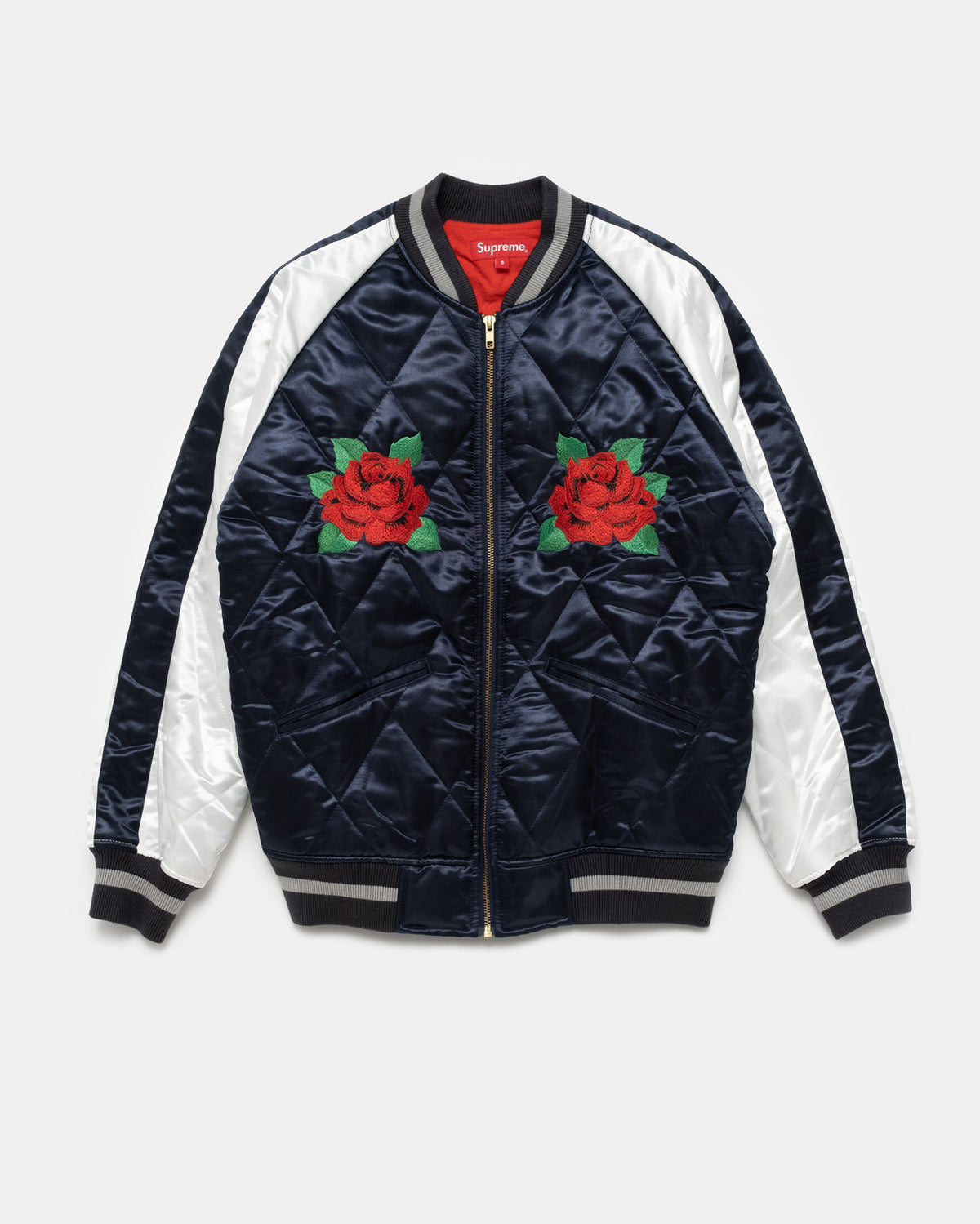 Supreme - Quilted Satin Bomber - A/W 2013 - S