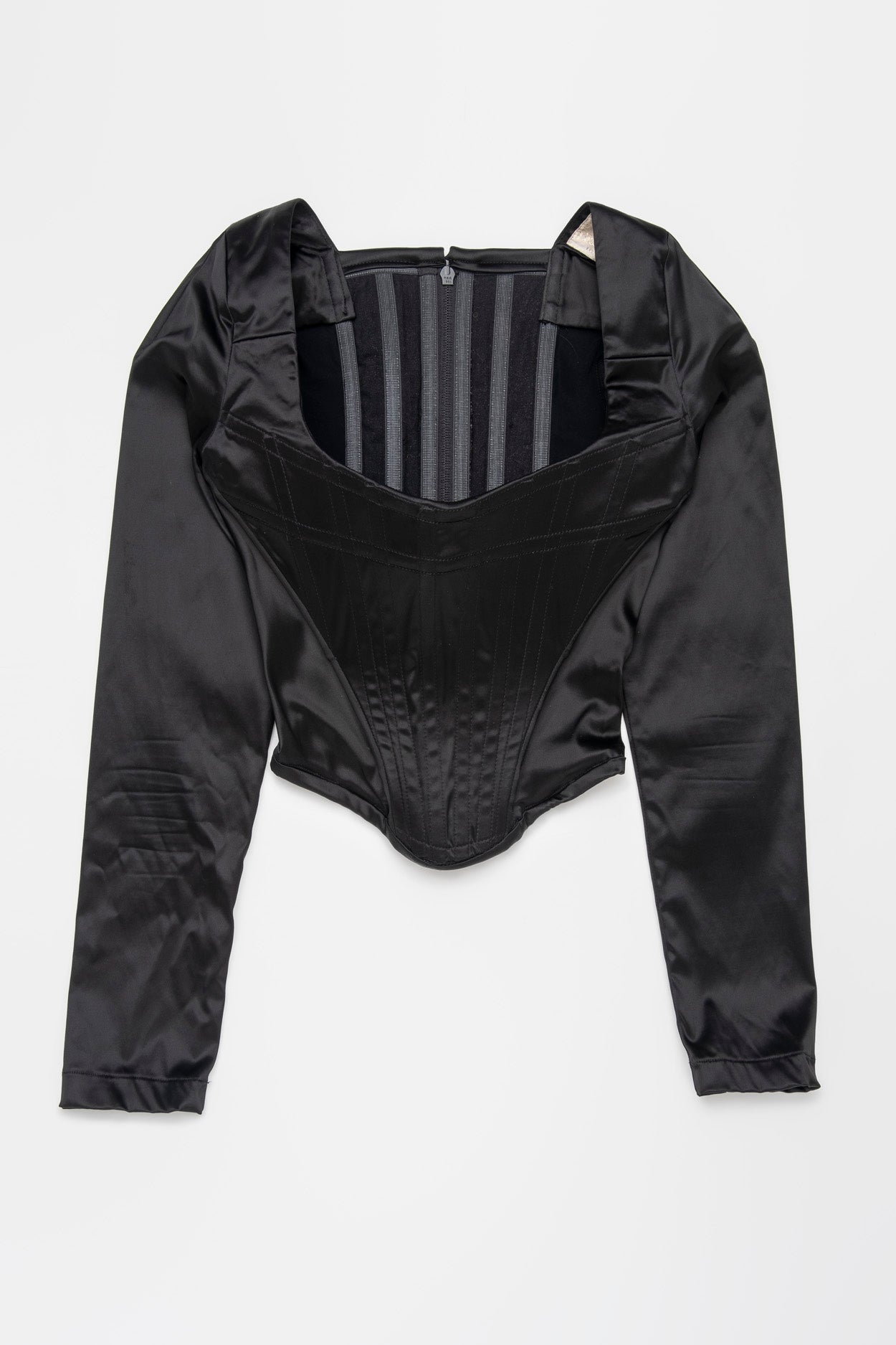 Vivienne Westwood Satin Long-Sleeve Corset - C. 1990s
