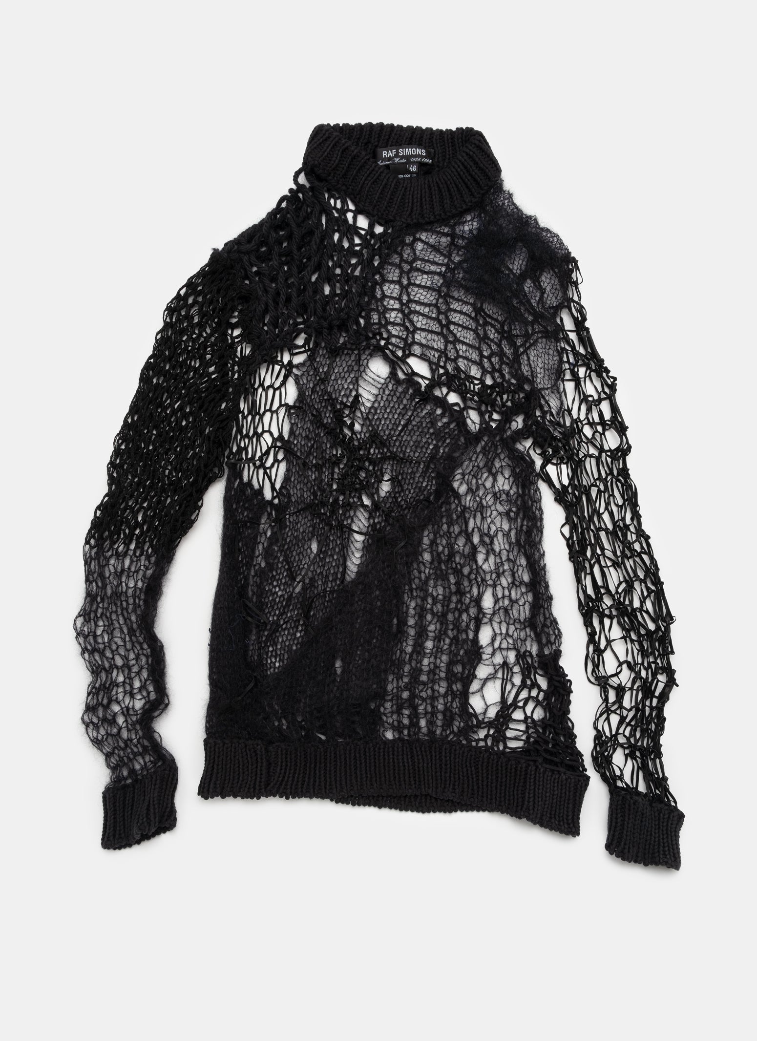 Raf Simons Radioactivity Web Knit Sweater - A/W 1998