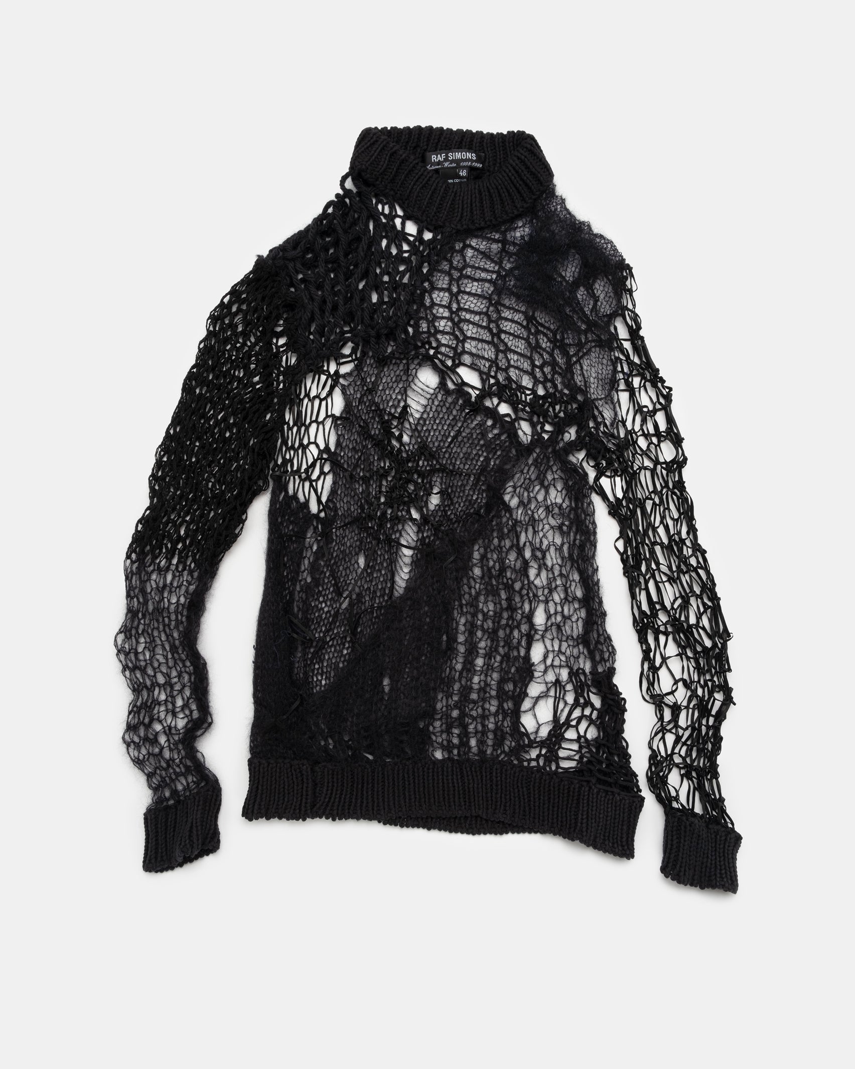 Raf Simons Radioactivity Web Knit Sweater - A/W 1998