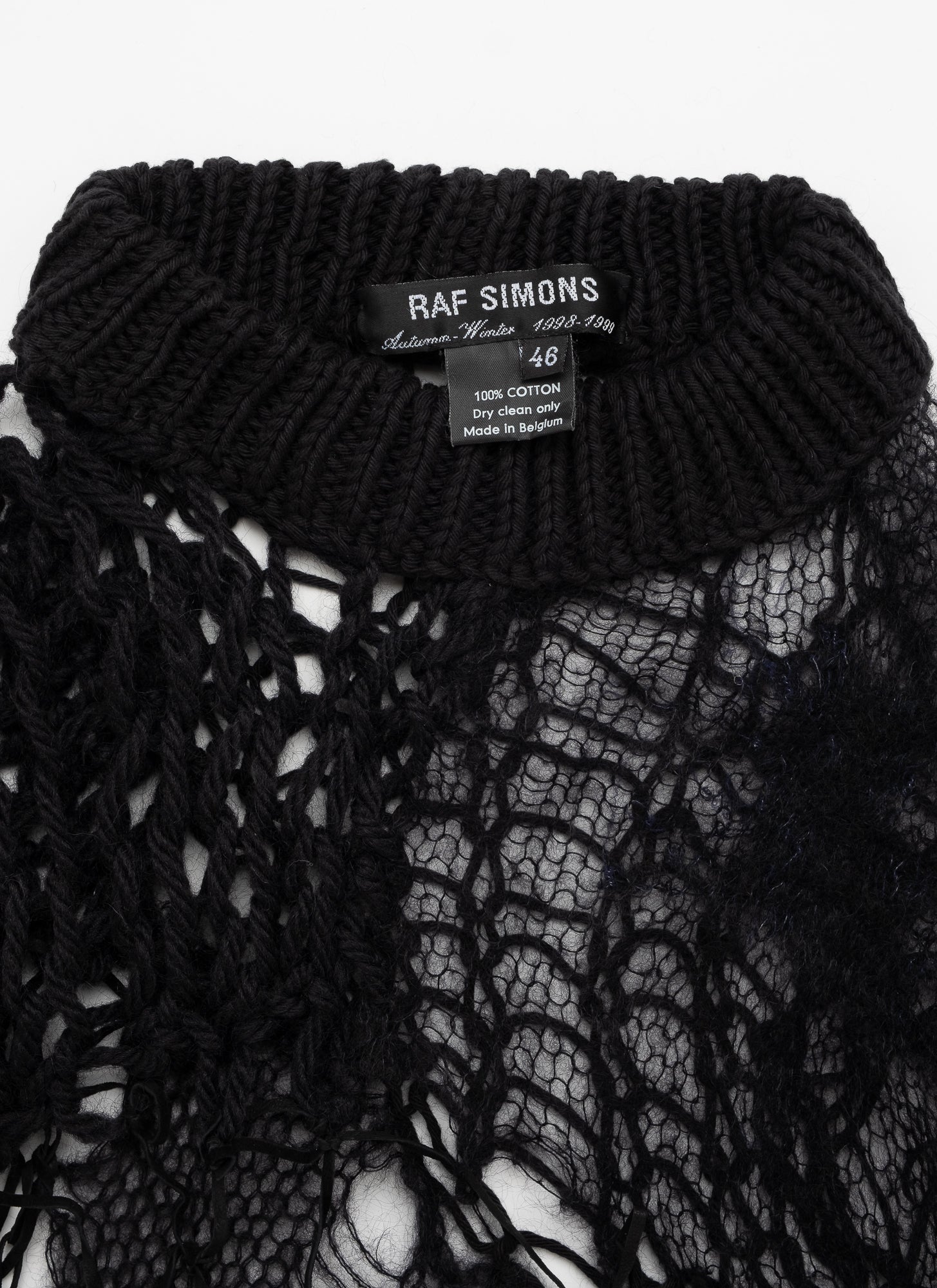 Raf Simons Radioactivity Web Knit Sweater - A/W 1998