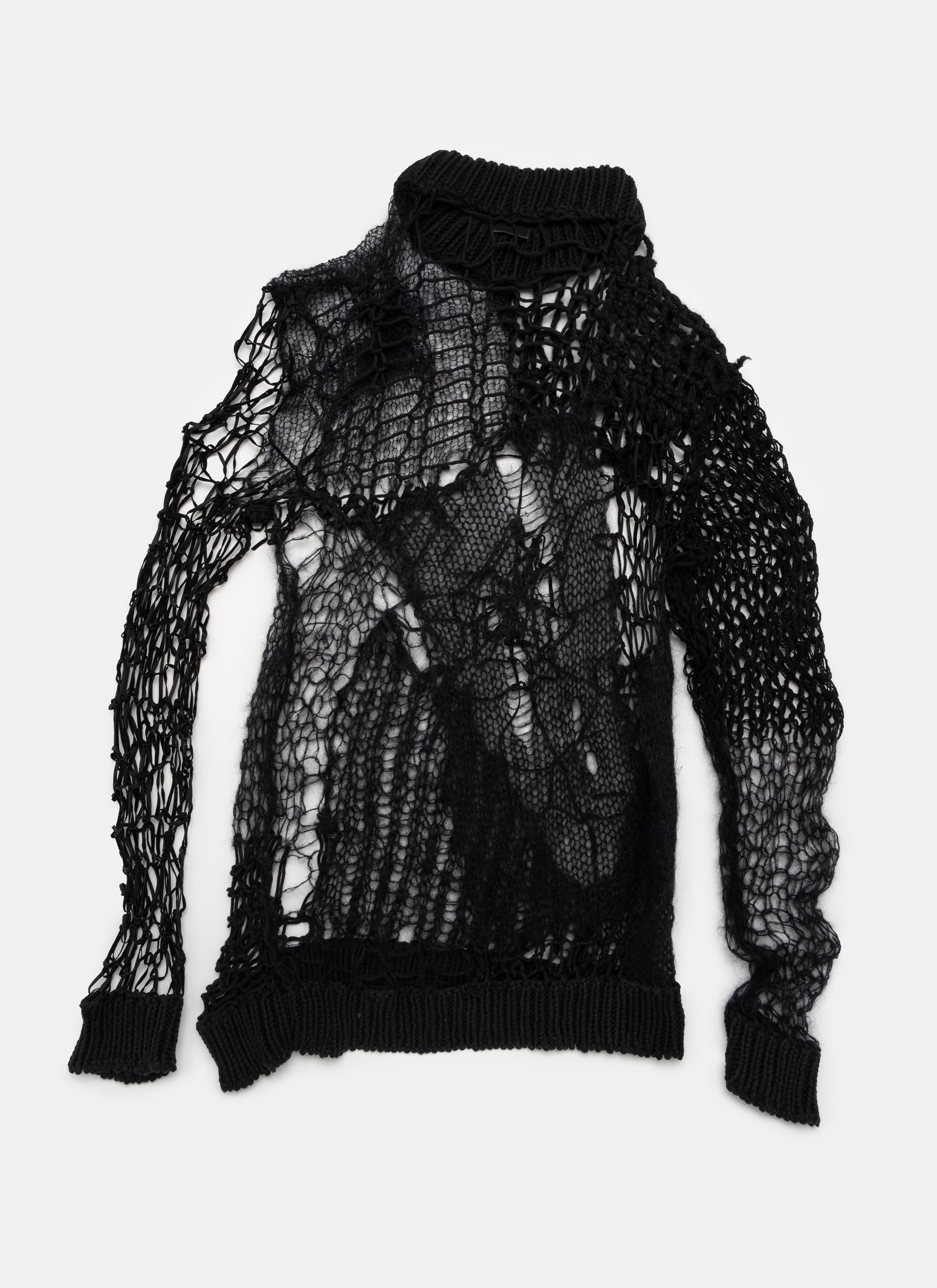 Raf Simons Radioactivity Web Knit Sweater - A/W 1998