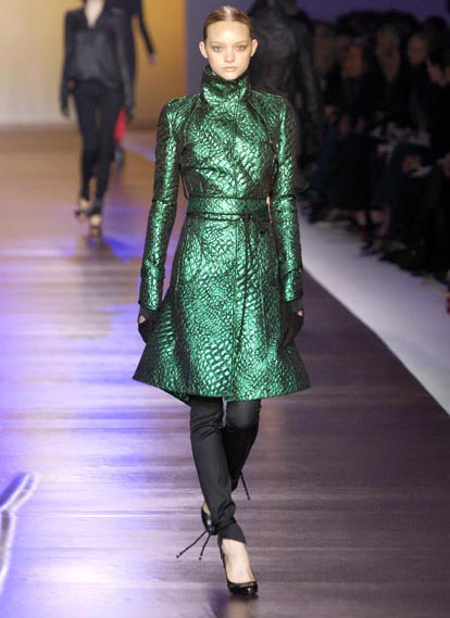 Costume National Emerald Overcoat  - A/W 2004