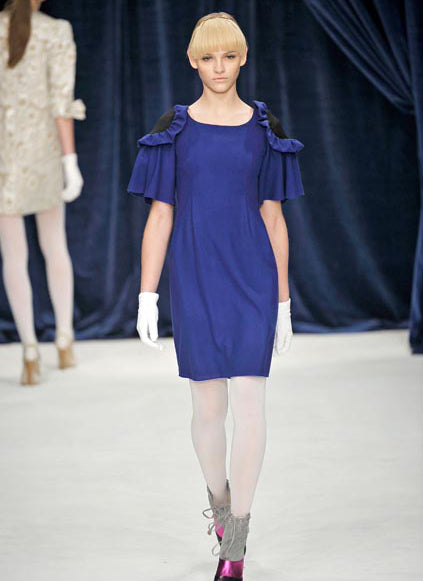 Eley Kishimoto Rosette Mini Dress - A/W 2008 - UK 10