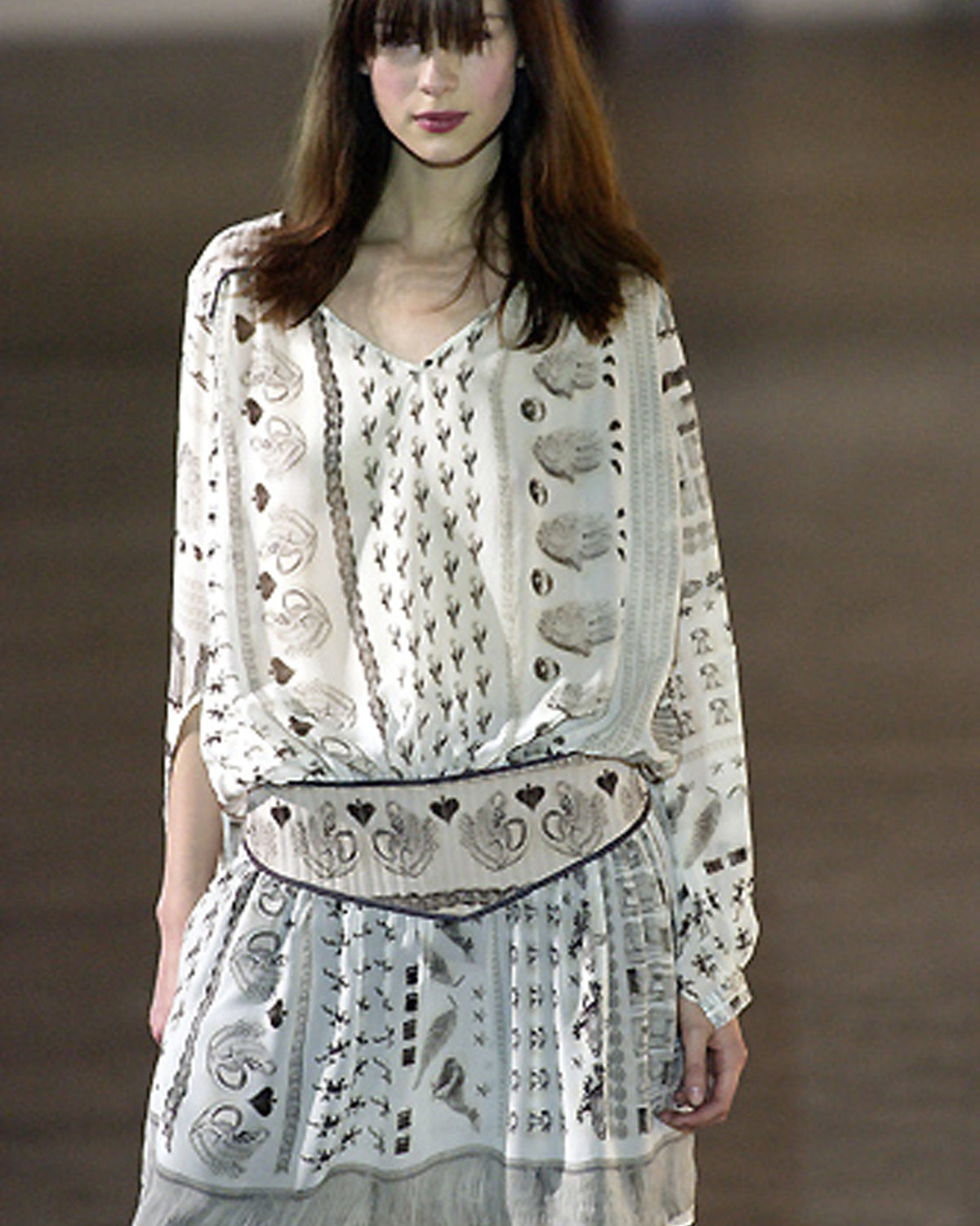 Emma Cook - Silk Amulet Dress - A/W 2002  - UK 10