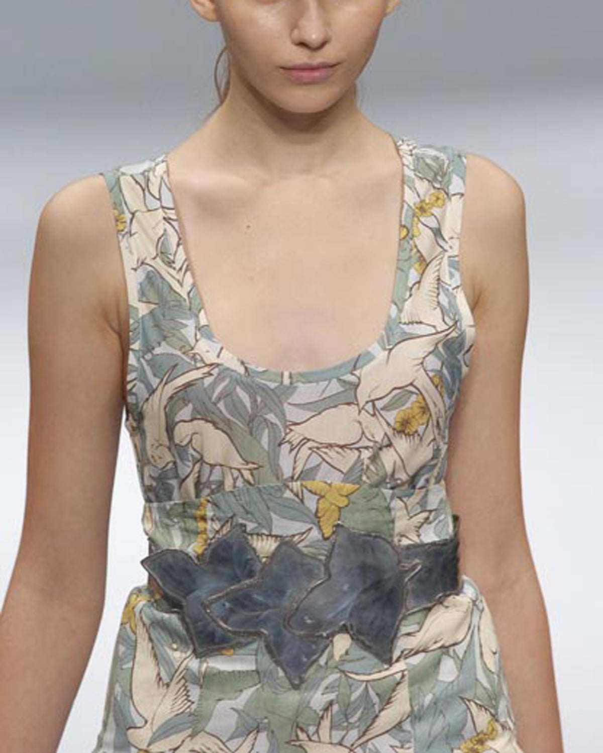 Emma Cook - Floaty Print Tank Top - S/S 2005 - UK 6
