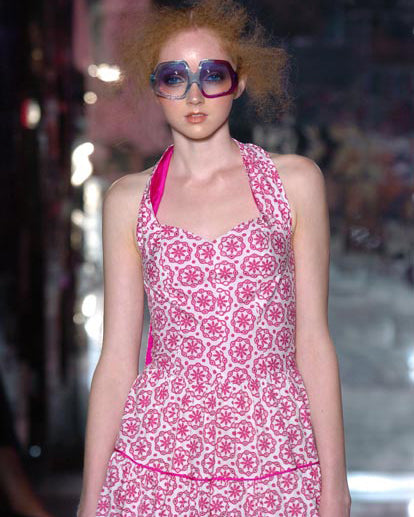 FrostFrench - Tiered Halter-Neck Midi Dress - S/S 2005 - UK 8