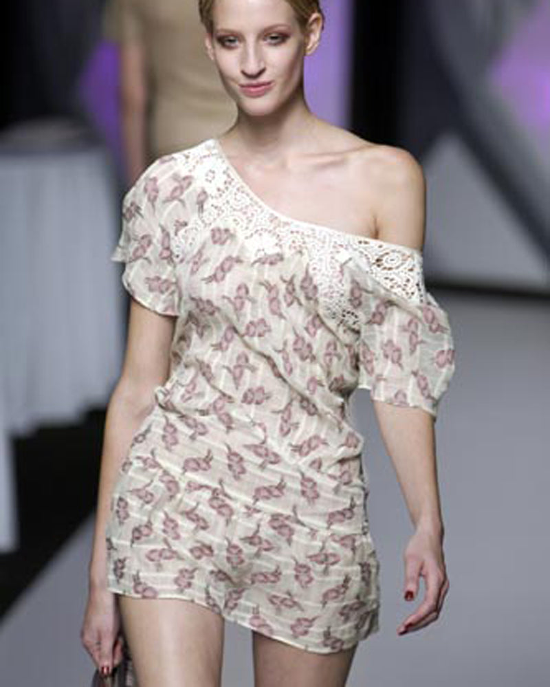 Frostfrench Silk Halter Mini Dress - S/S 2004 - UK 8